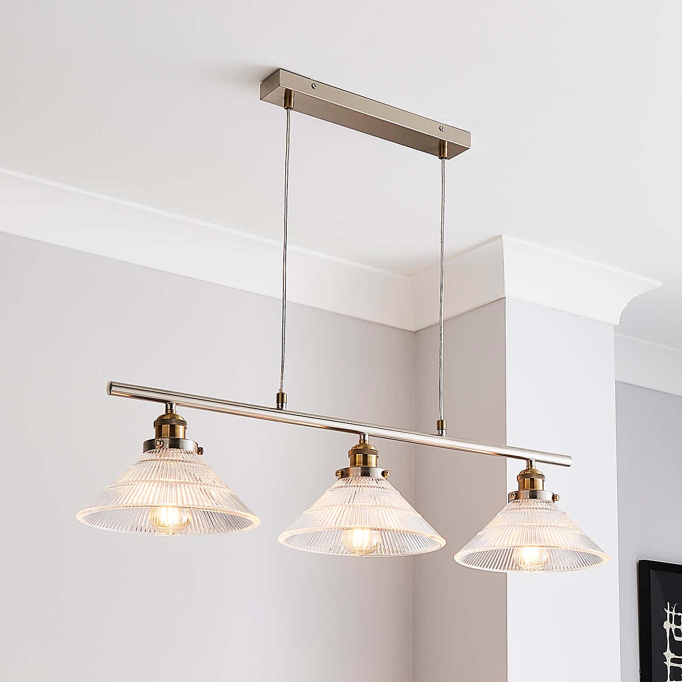 Logan 3 Light Diner Ceiling Fitting