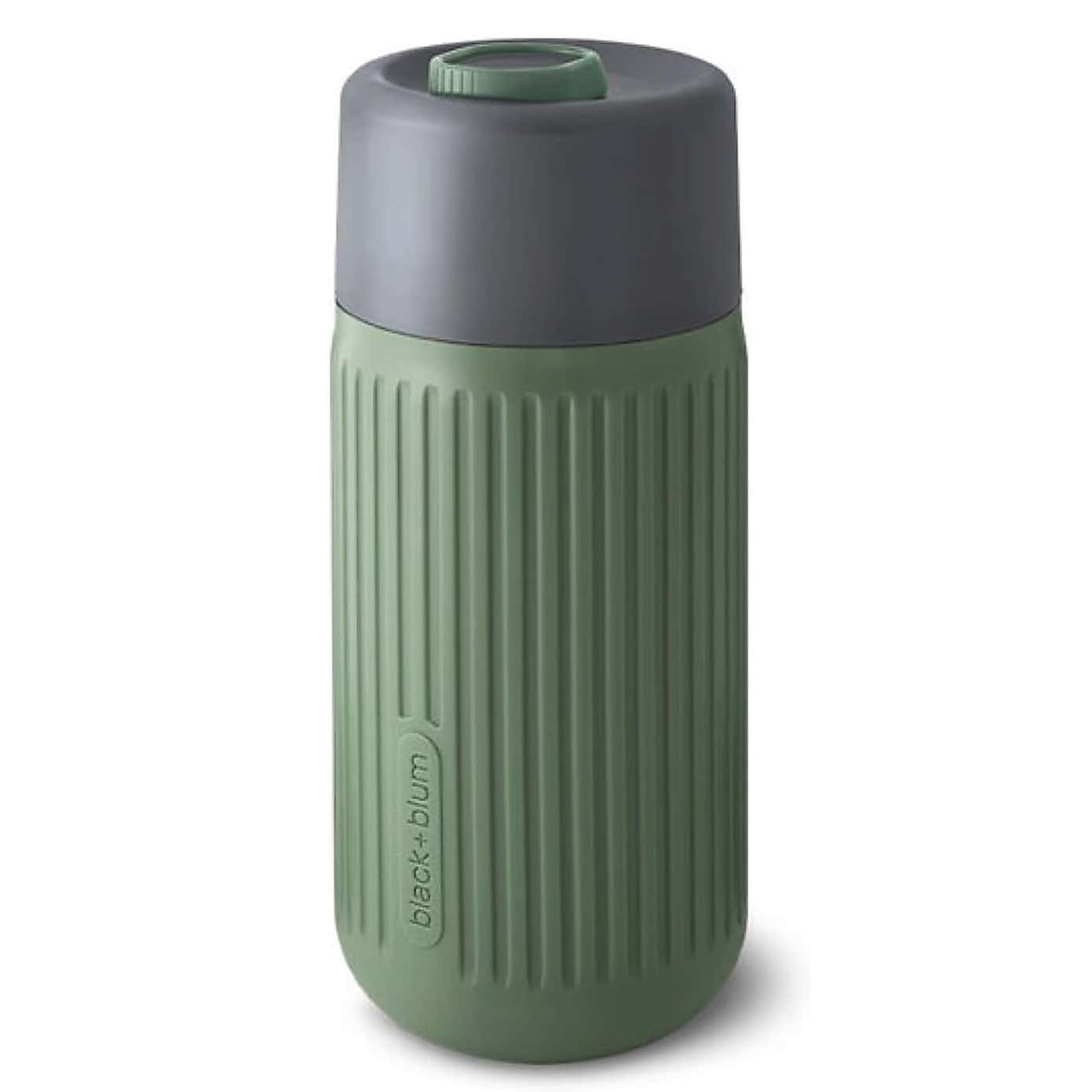 Black and Blum Glass Travel Cup