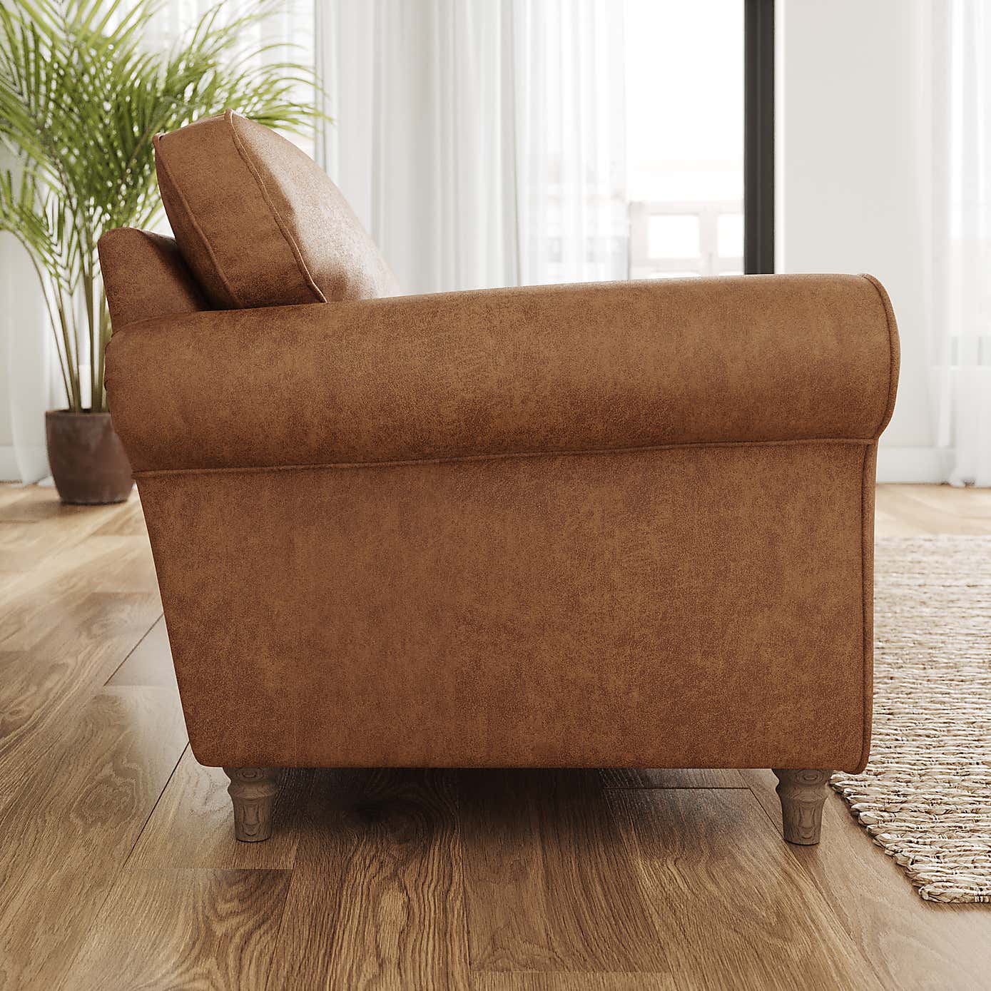 Flori Arizona Armchair, Faux Leather
