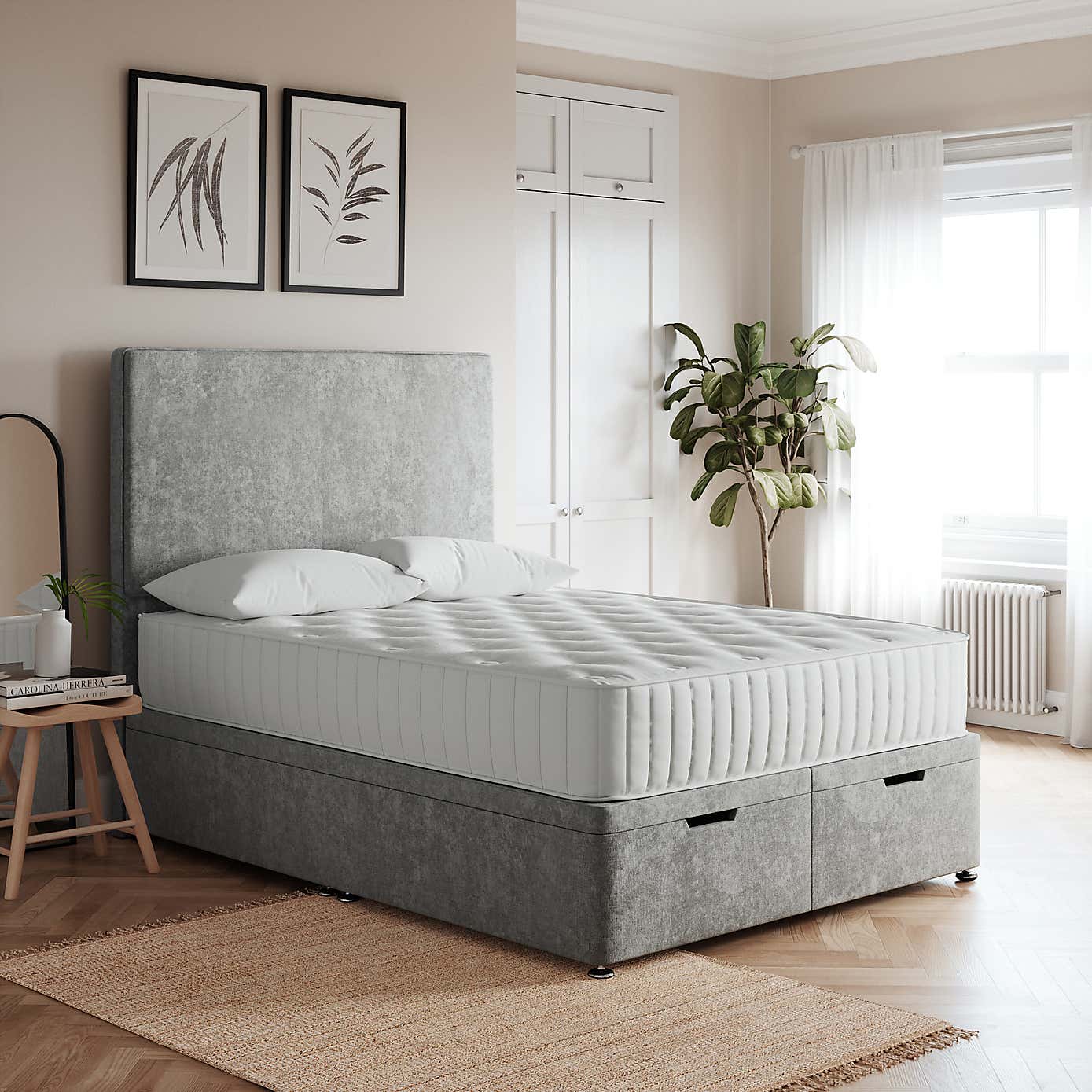 End Chenille Ottoman Base