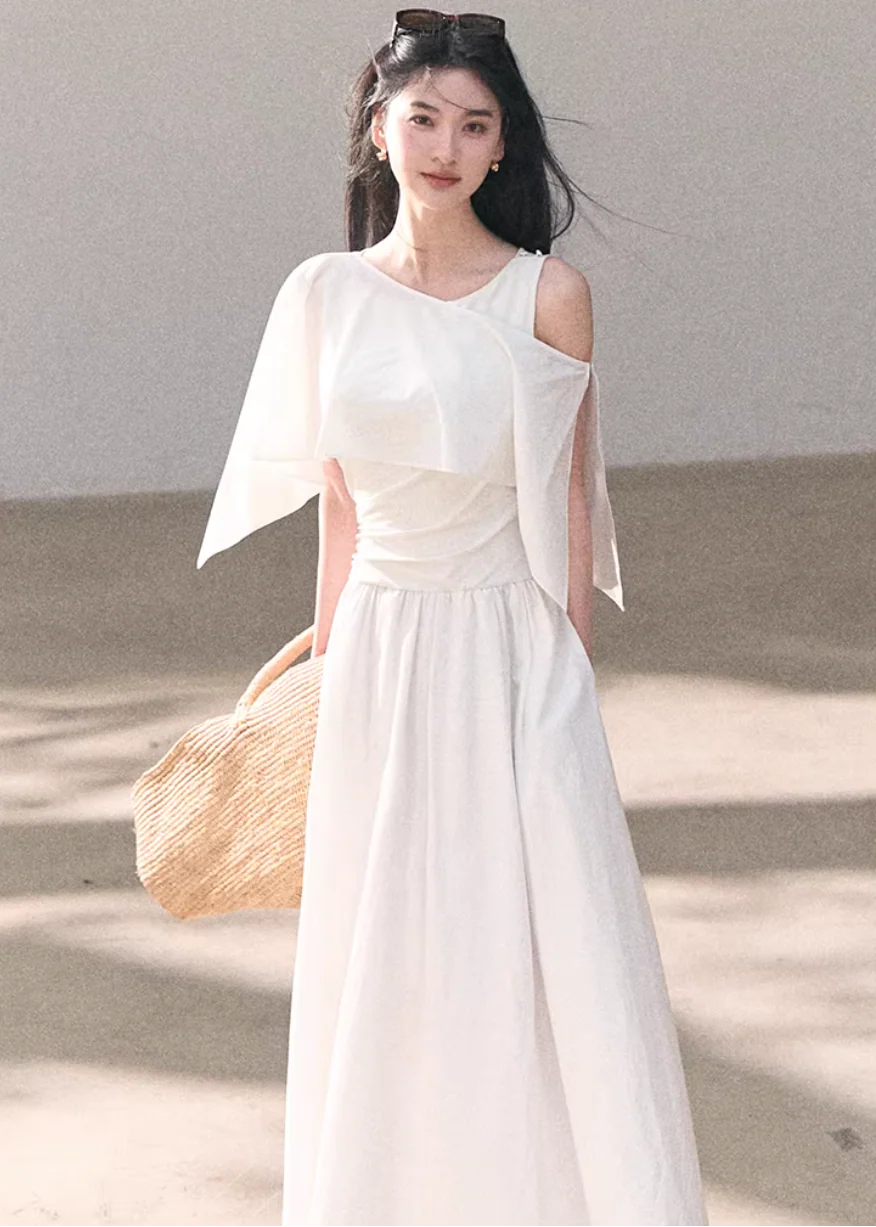 Soft Wrap A-Line Dress