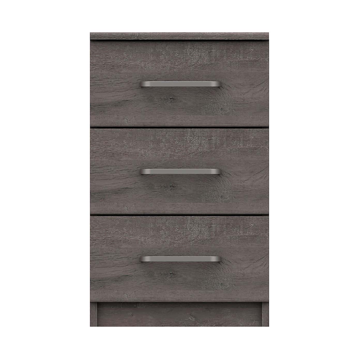 Parker 3 Drawer Bedside Table