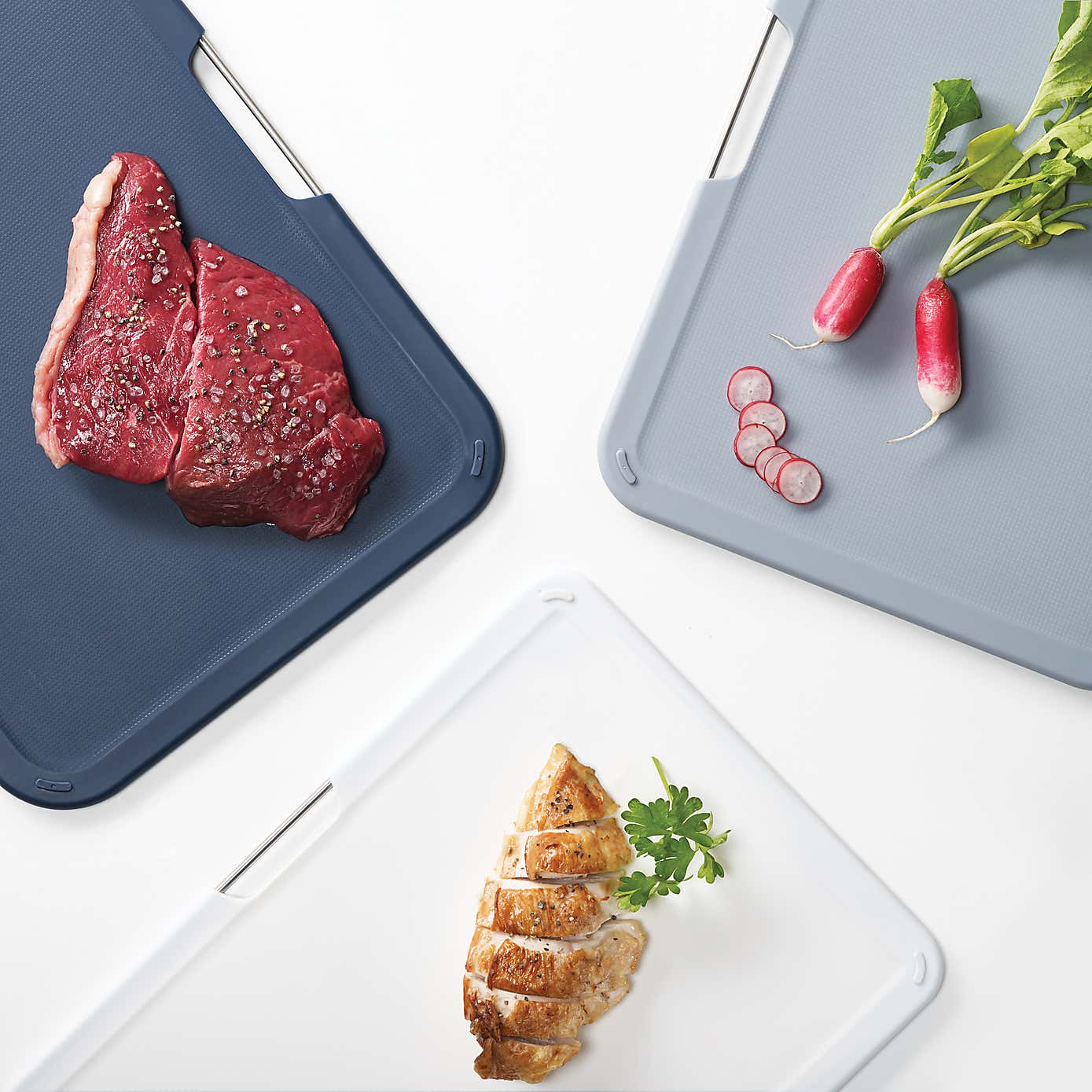 Set of 3 Joseph Joseph Large Nest Grey Chopping Boards