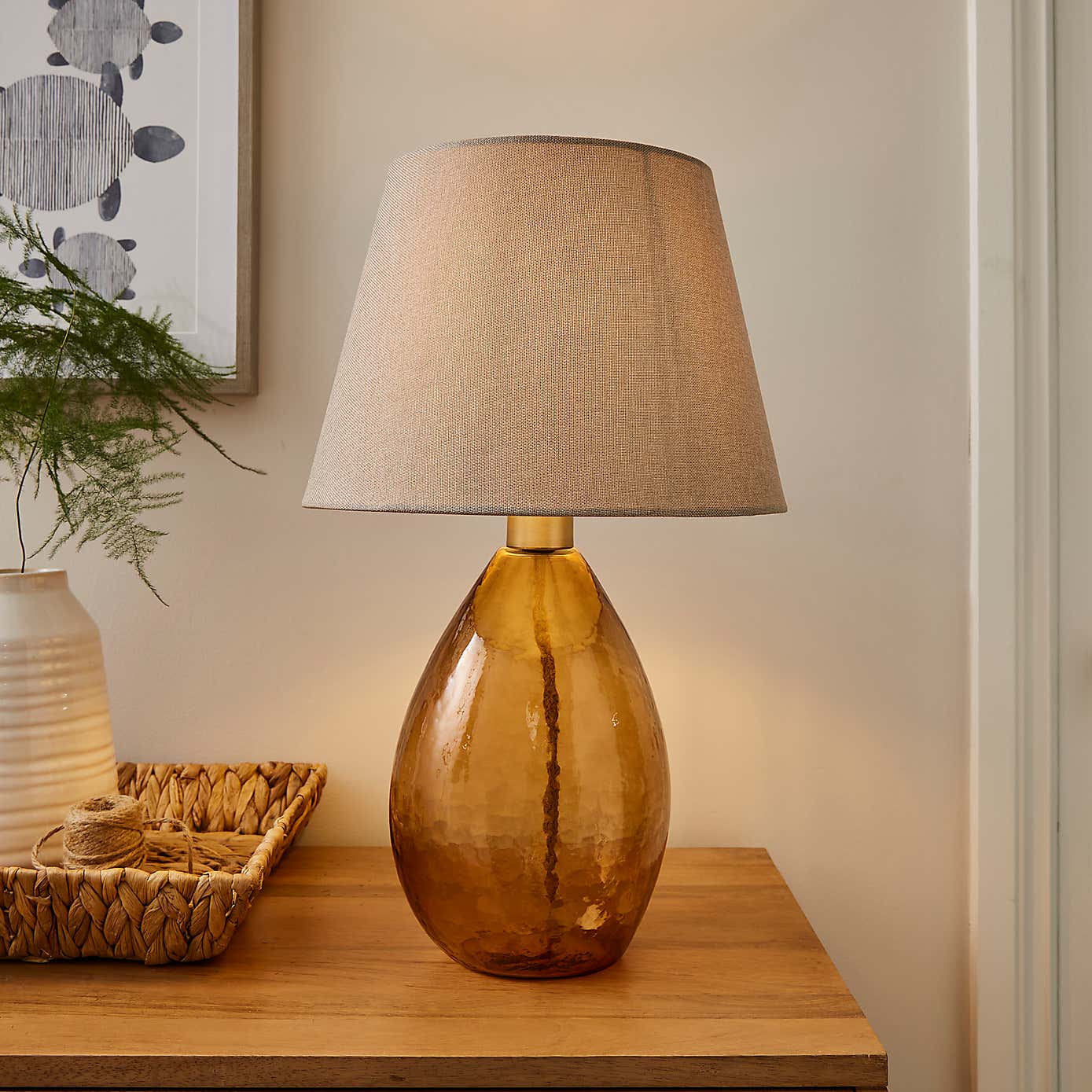 Fentress Recycled Glass Table Lamp, Large