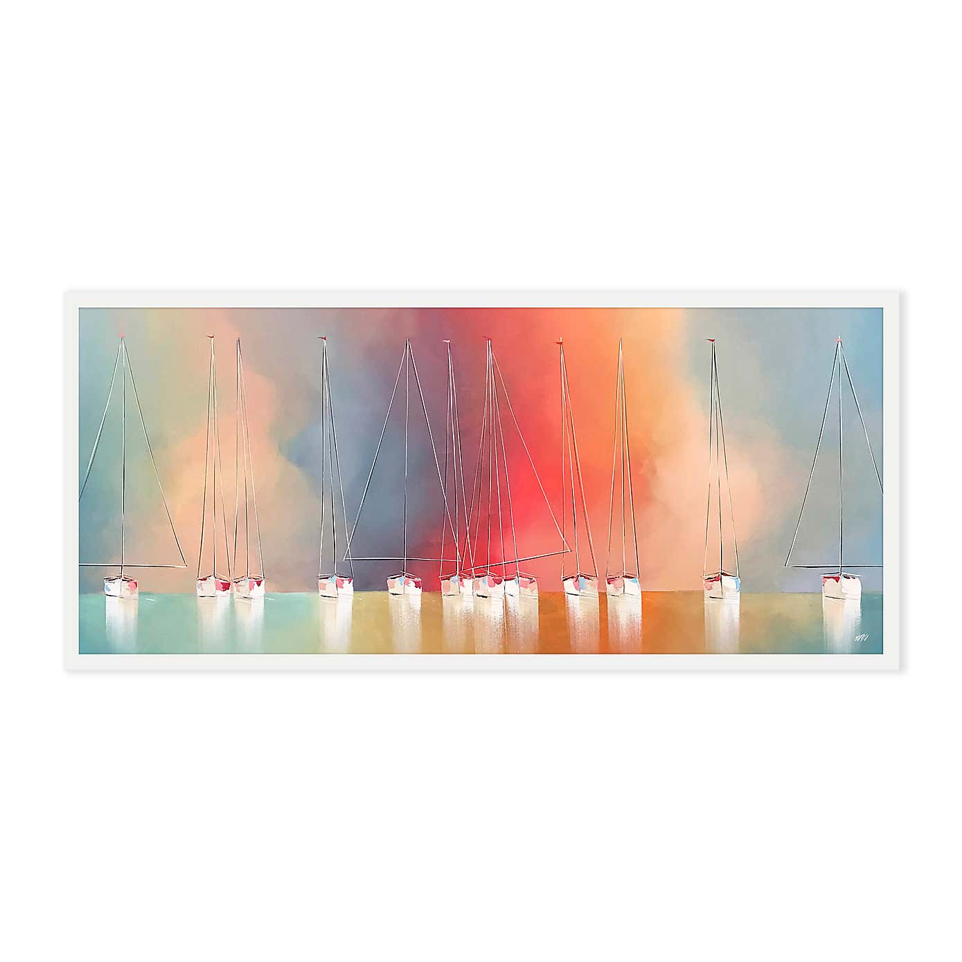 Un ete en Mer Framed Print
