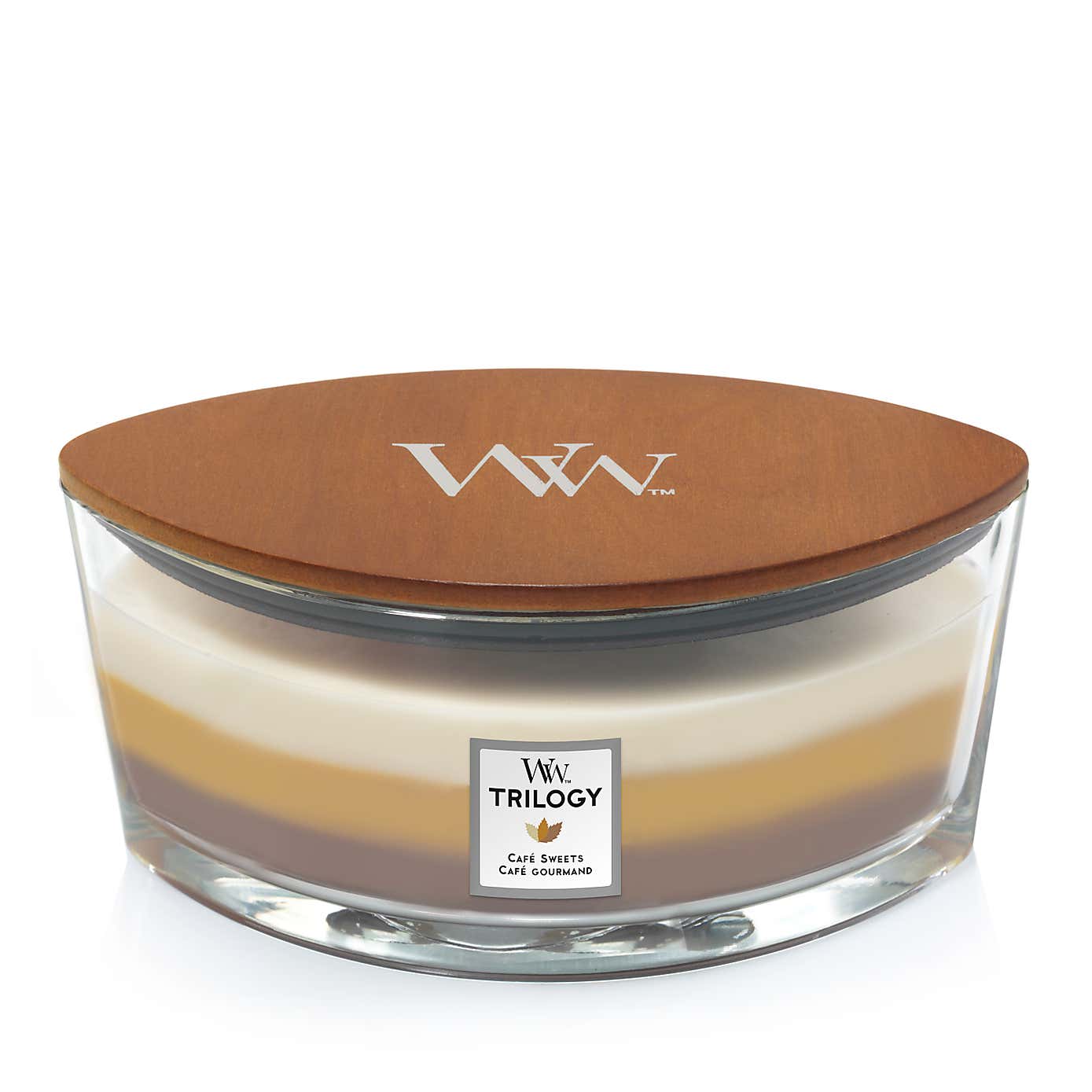 Woodwick Cafe Sweets Ellipse Trilogy Candle