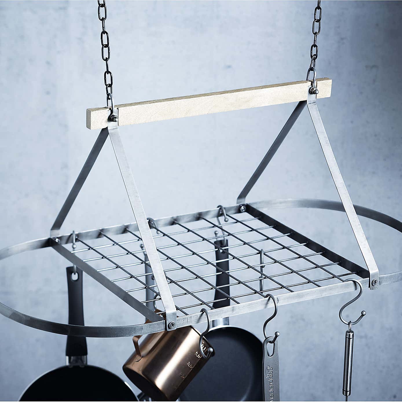 Industrial Kitchen Ceiling Mounted Pot Rack