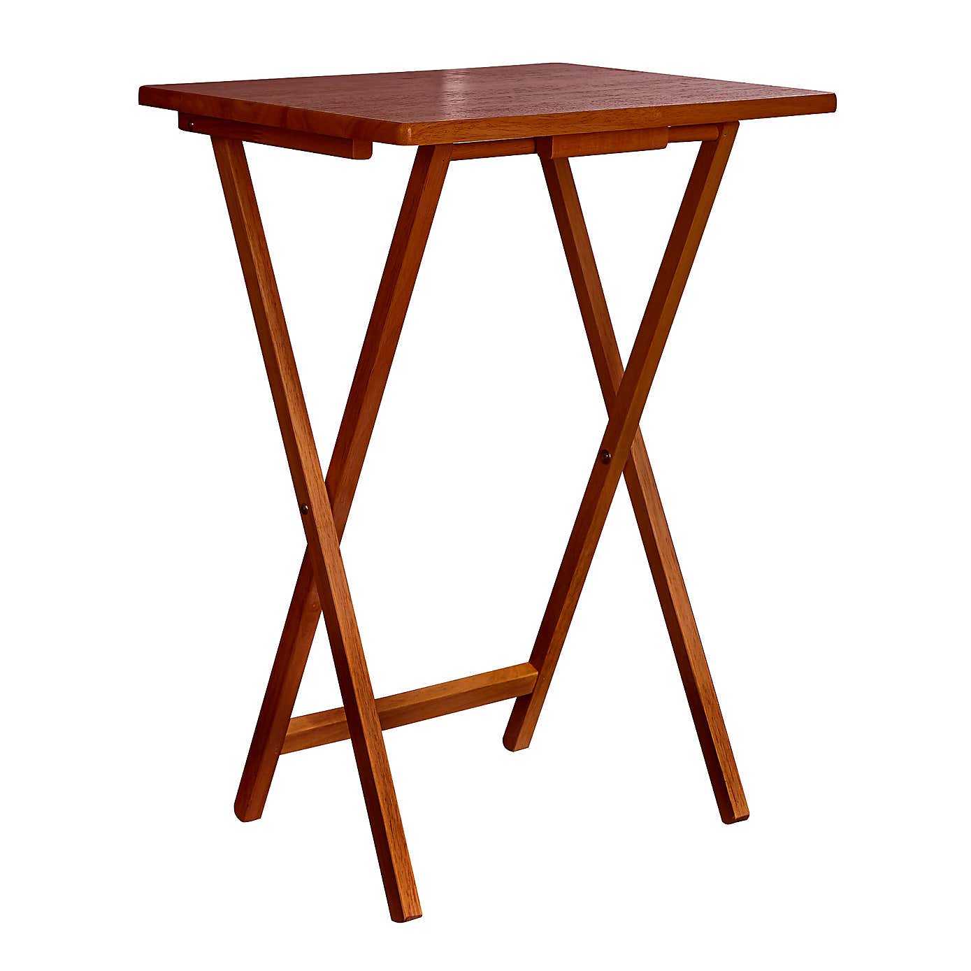 Rubberwood Dark Wood TV Table