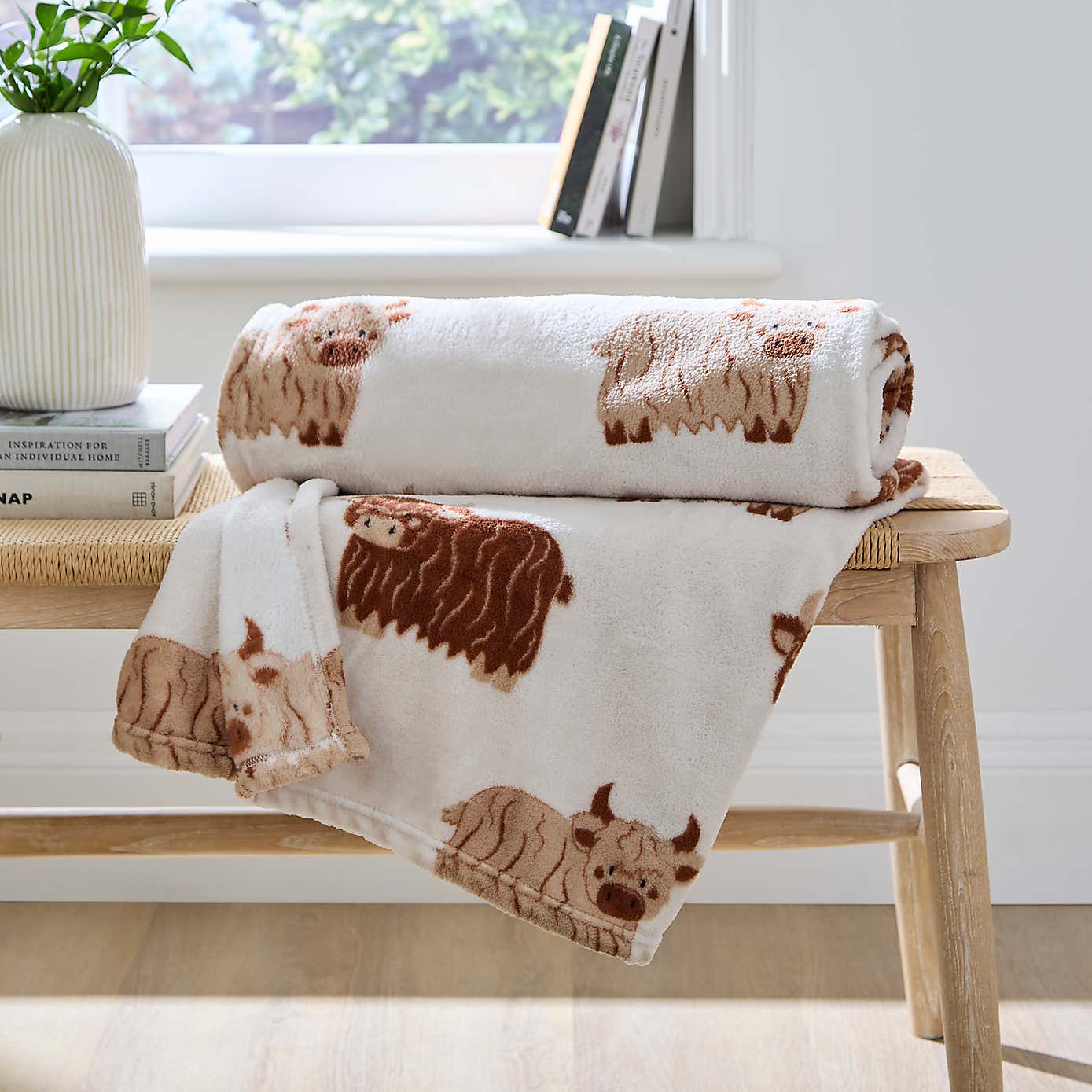 Highland Cow Fleece 130cm x 170cm