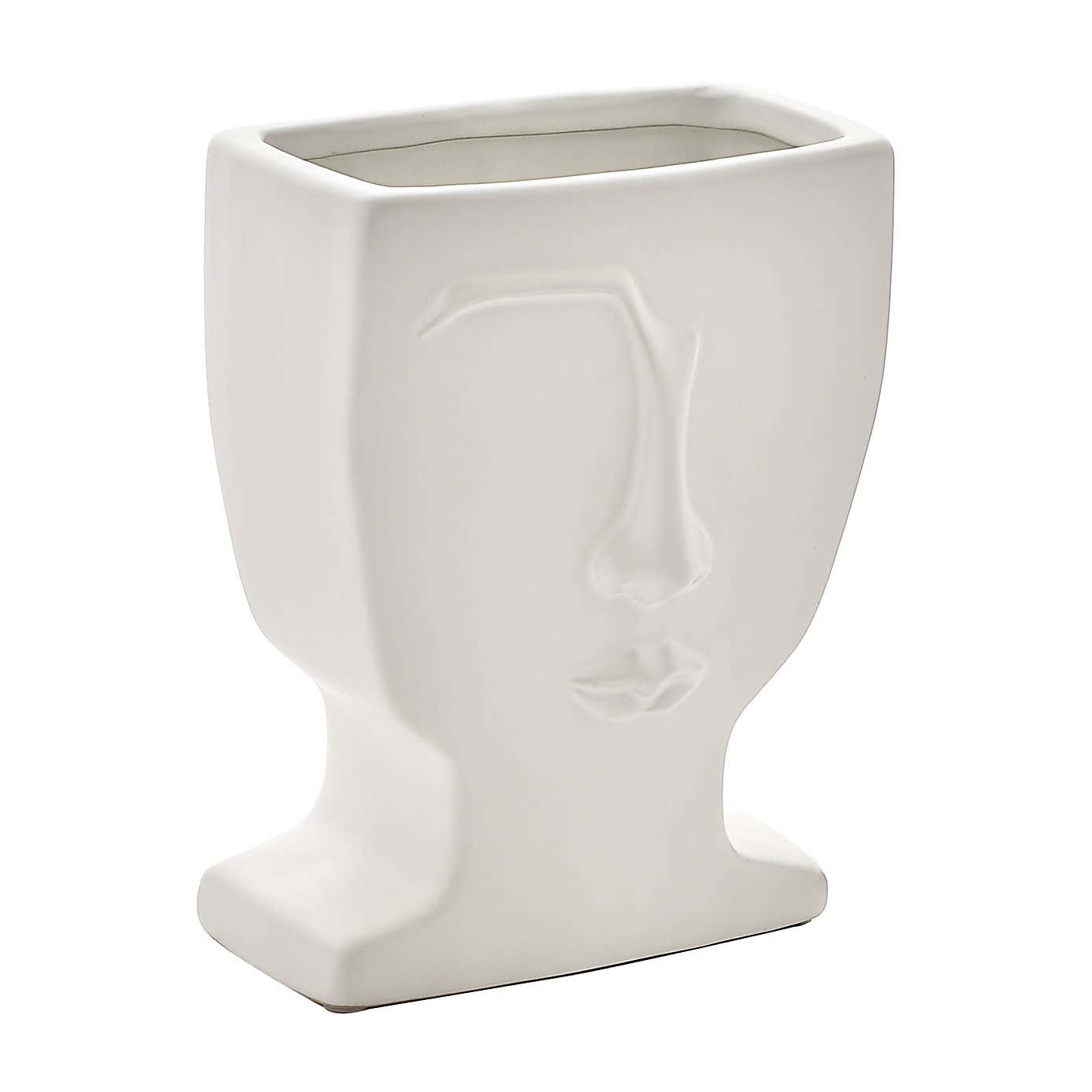 Hestia Face Ceramic Vase