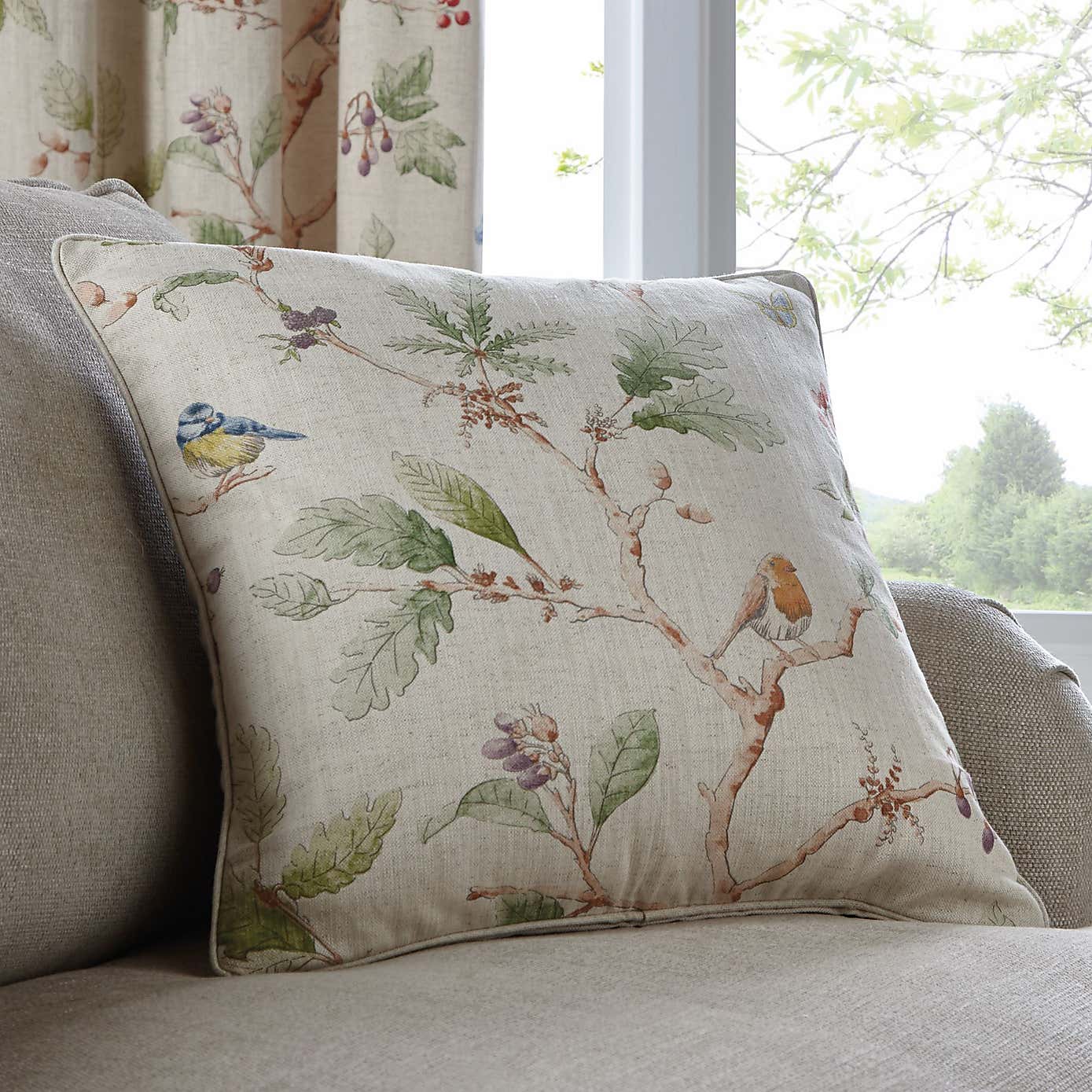 Dorma Woodland Birds Natural Tiebacks