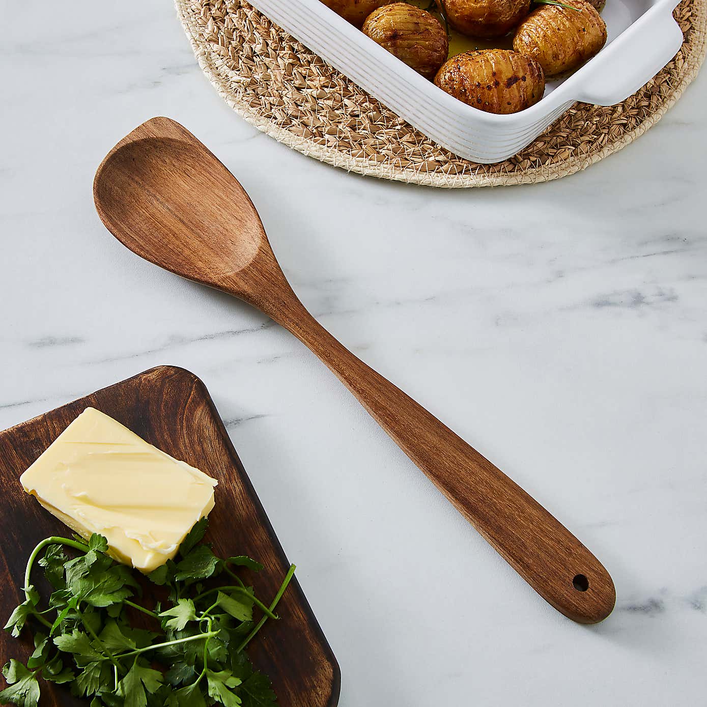Wooden Corner Spoon