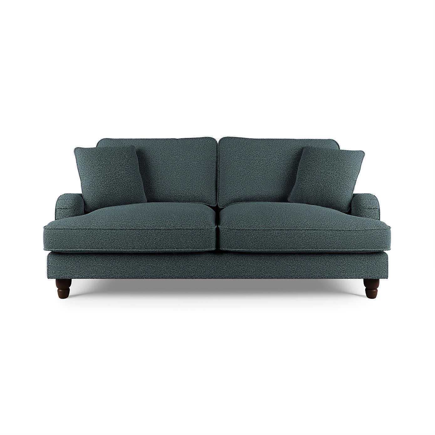 Beatrice Chunky Soft Chenille 3 Seater Double Sofa Bed