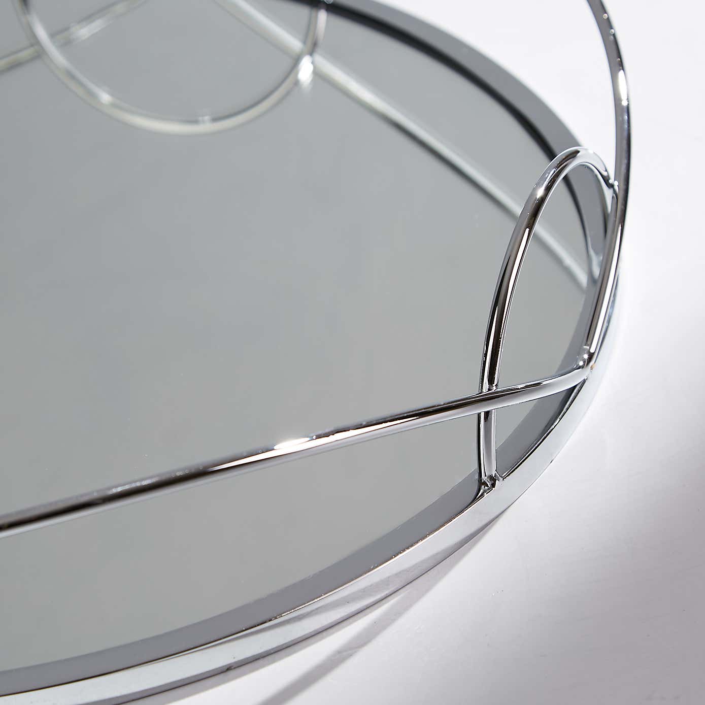 Dorma Silver Mirrored Tray