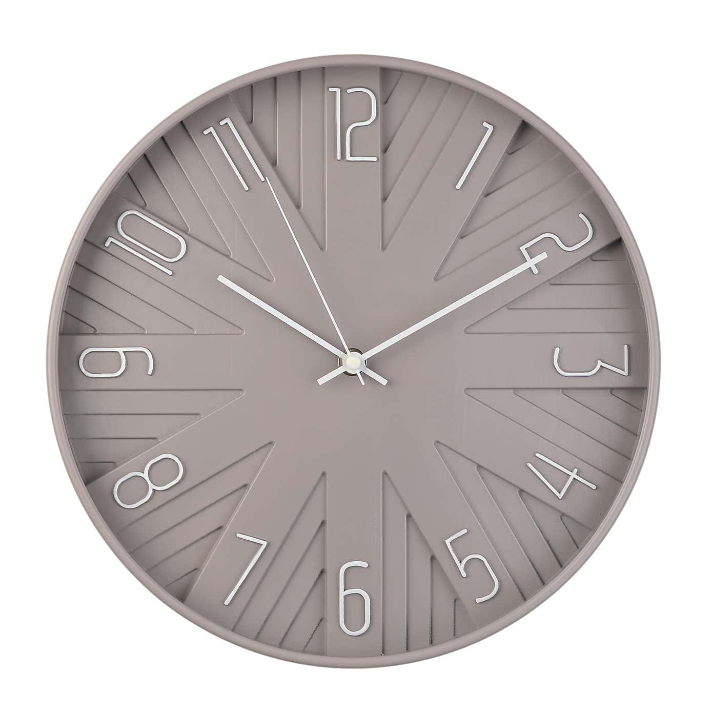 Hometime Geometric Textured Wall Clock