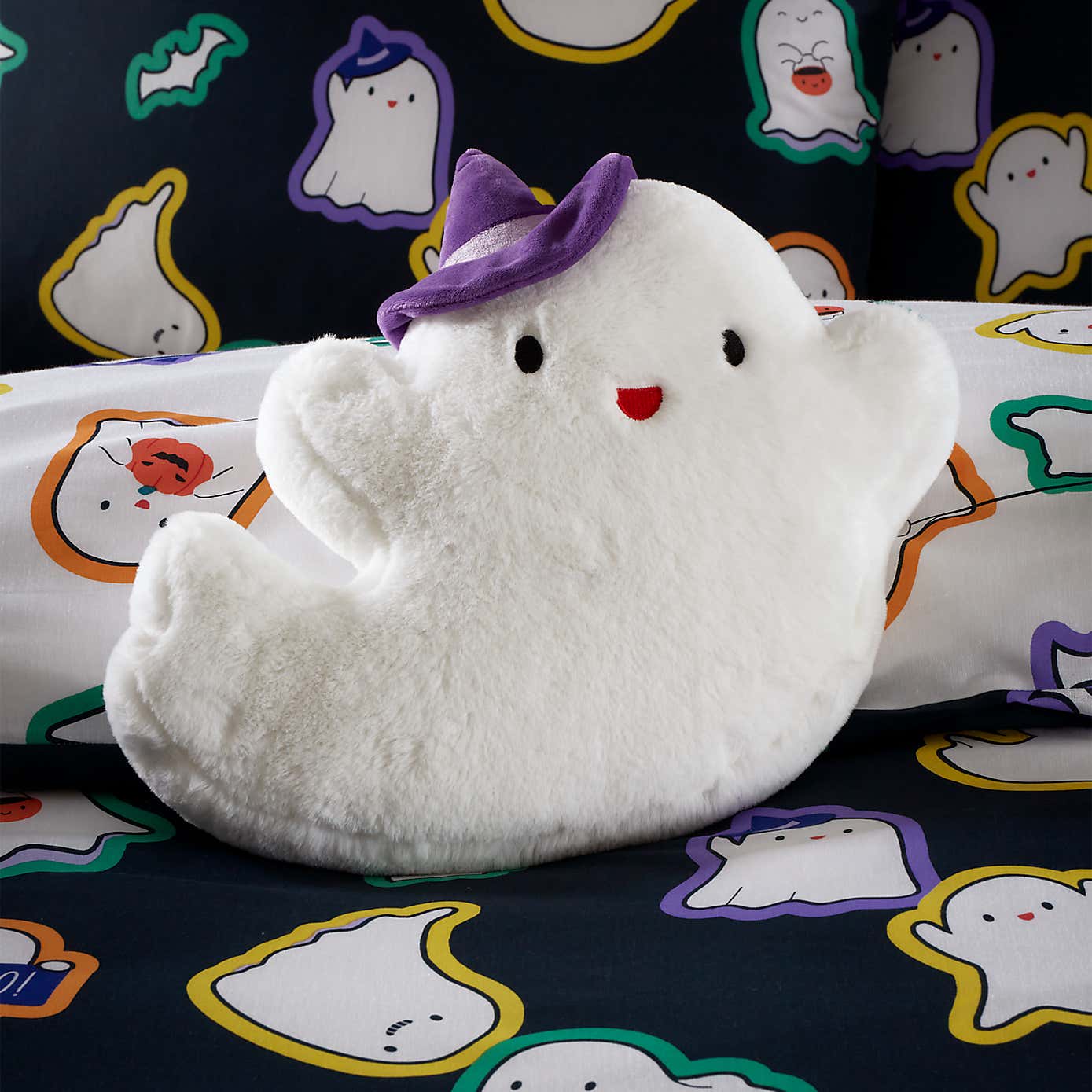 Catherine Lansfield Halloween Ghosts Cushion