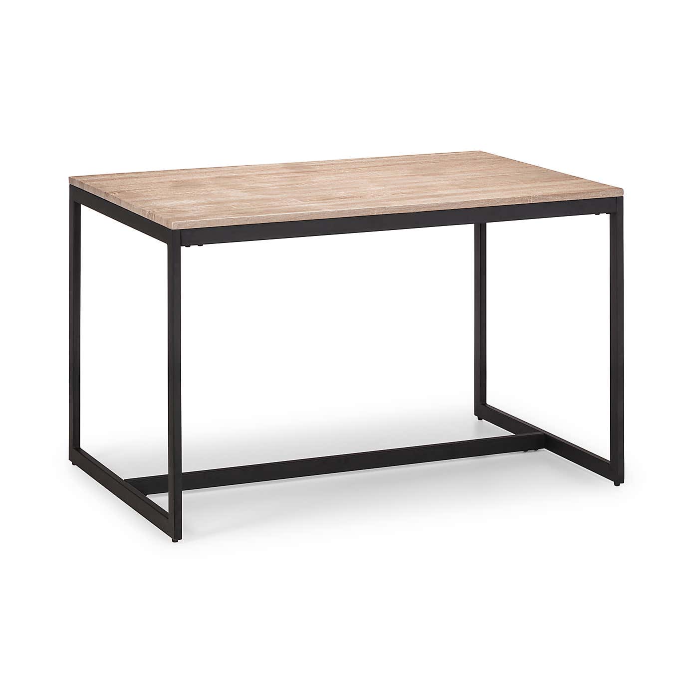Tribeca 4 Seater Rectangular Dining Table with 2 Chairs and Bench, Black