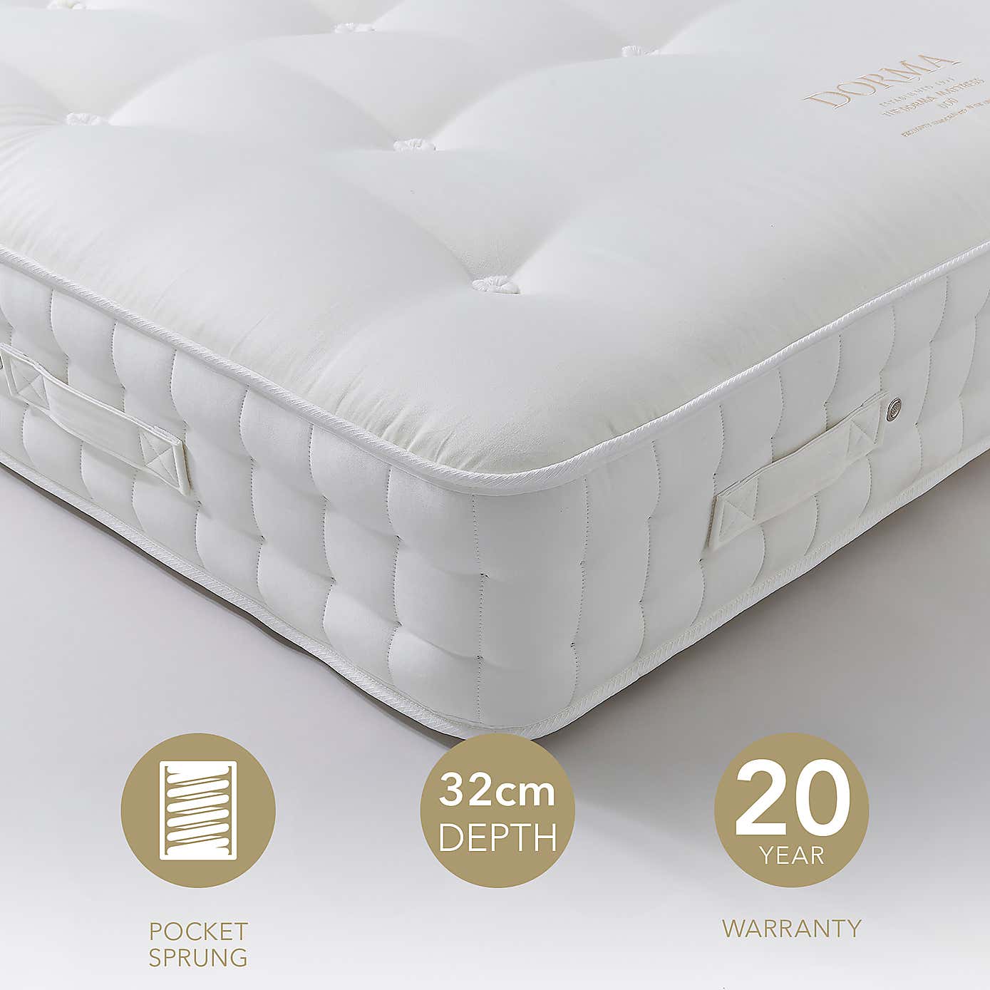 Dorma Cloud Twin Spring Pocket Firm Mattress