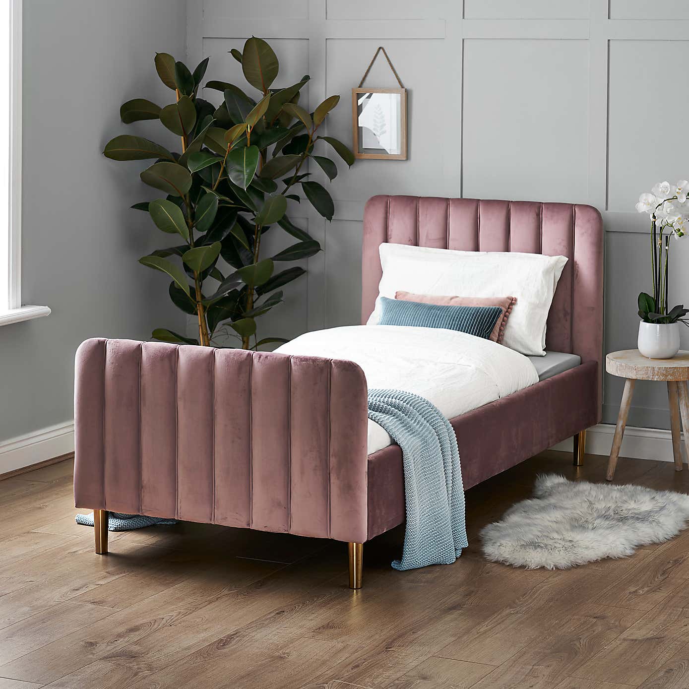 OBaby Gatsby Velvet Bed