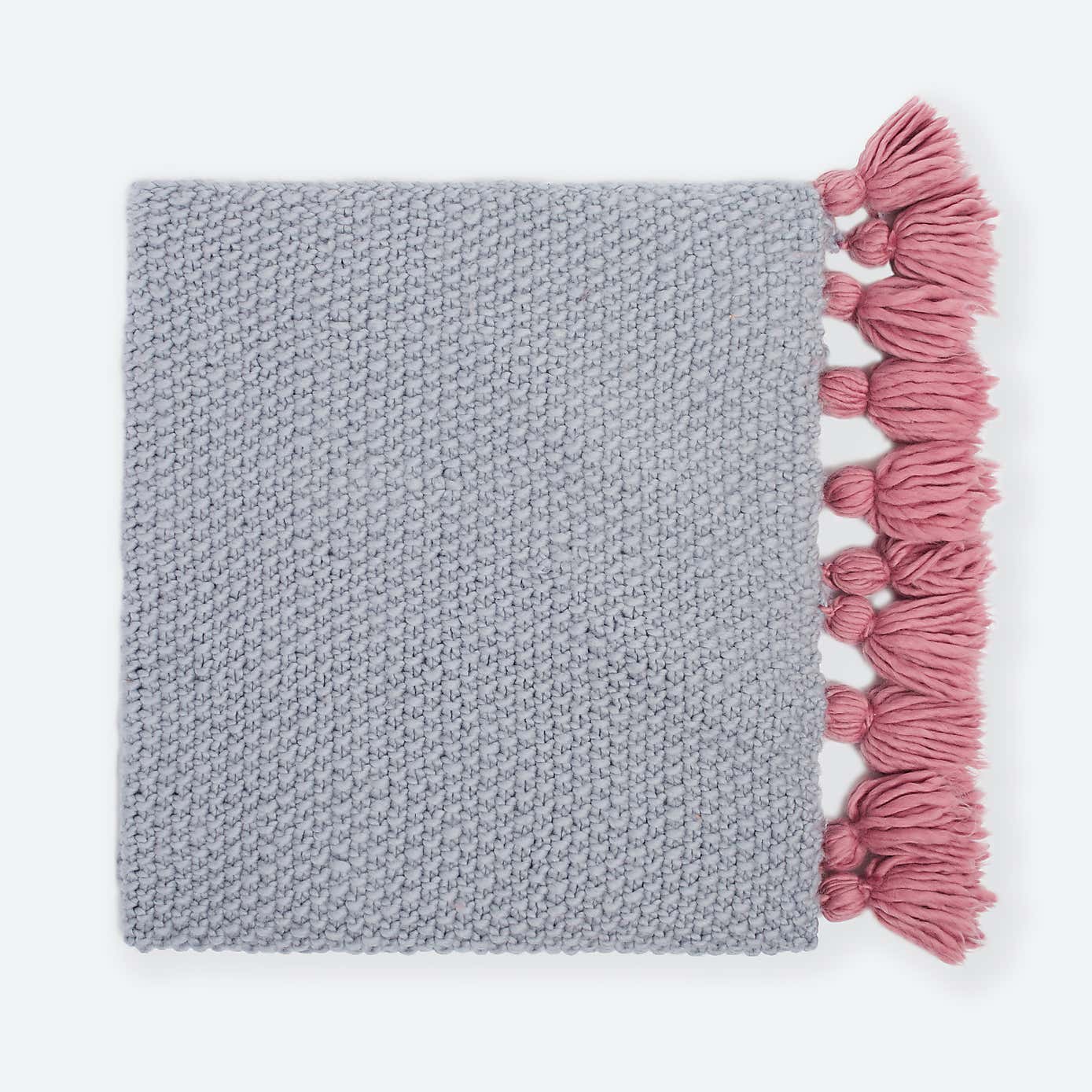 Chunky Tassel Throw Knitting Kit
