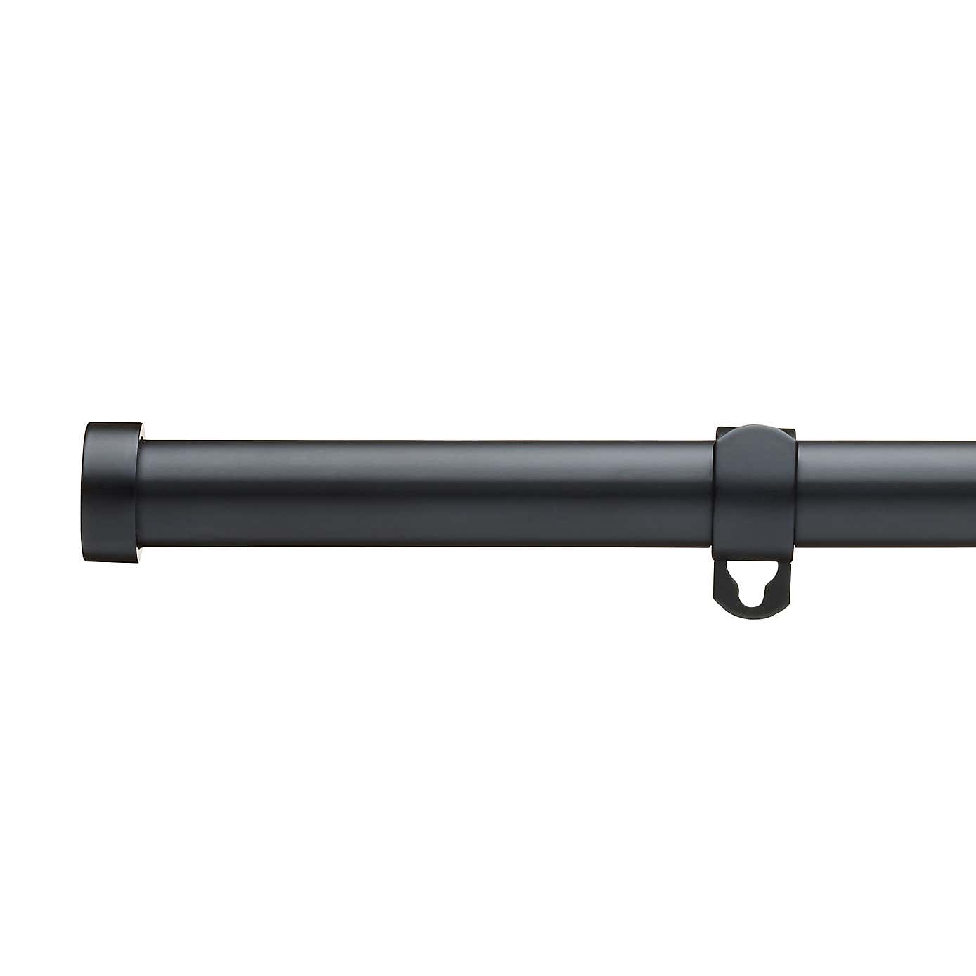 Trinity Satin Steel Extendable Curtain Pole Dia. 16/19mm