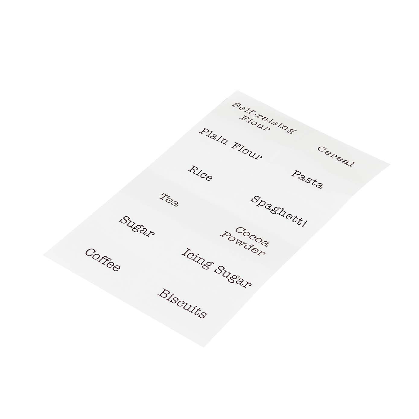 Kitchen Jar Labels