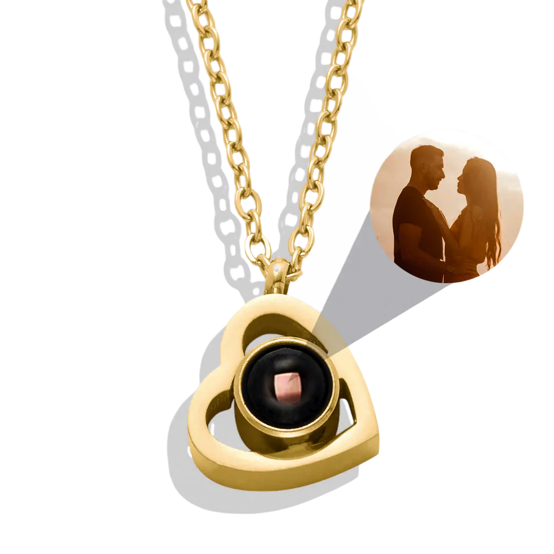 Personalized Heart Photo Necklace