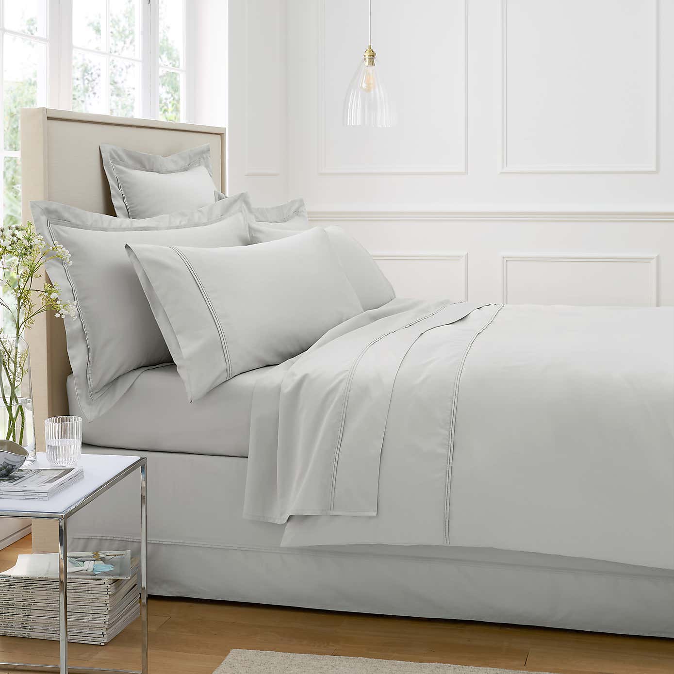 Dorma Luxurious & Silky 500 Thread Count Cotton Sateen Valance Sheet