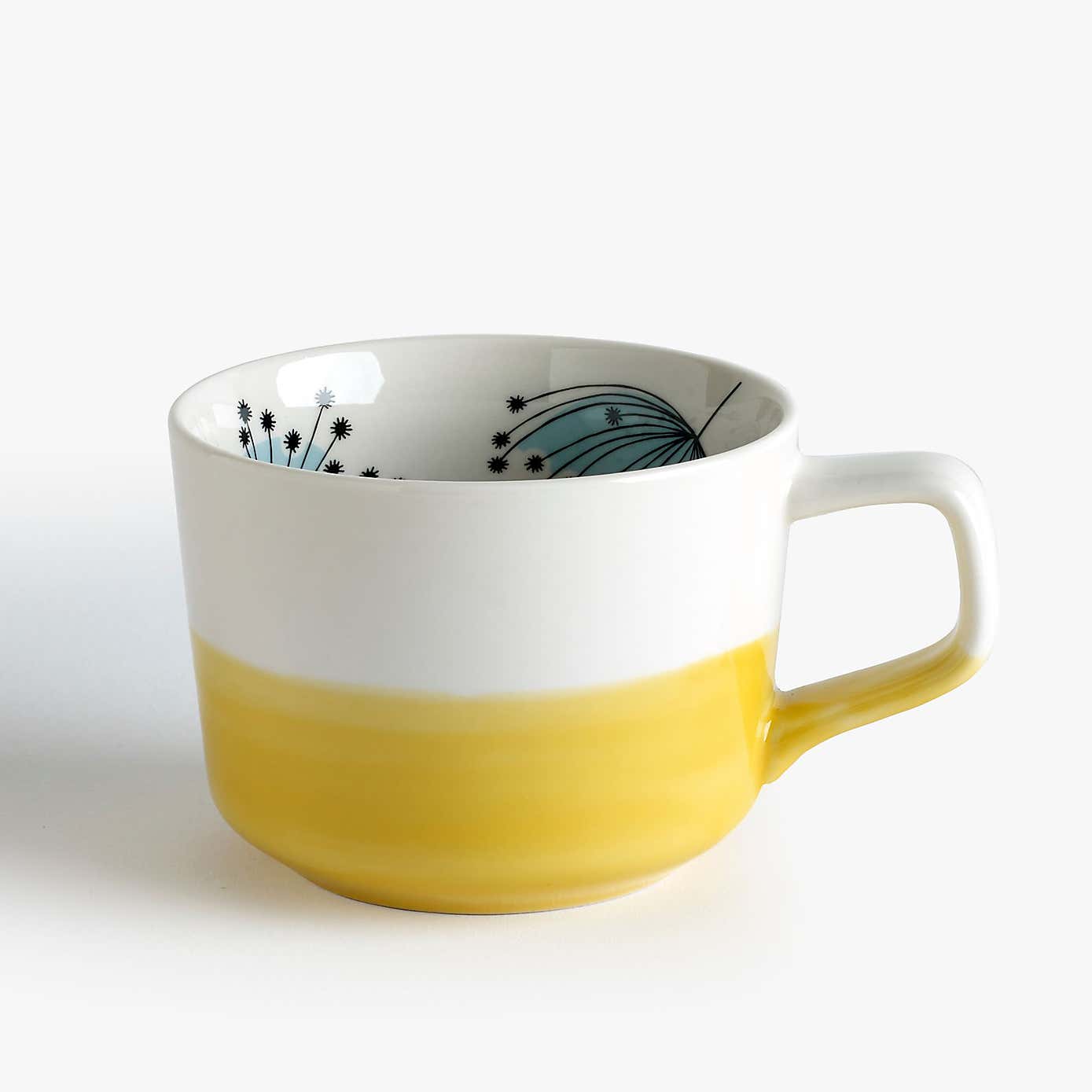Set of 2 MissPrint Dandelion Mugs