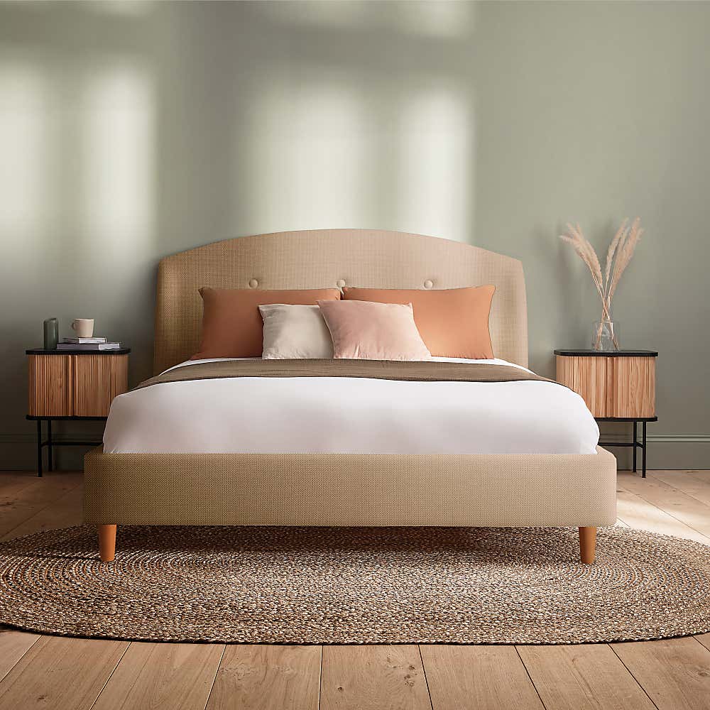 Silentnight Evana Bed Frame, Woven