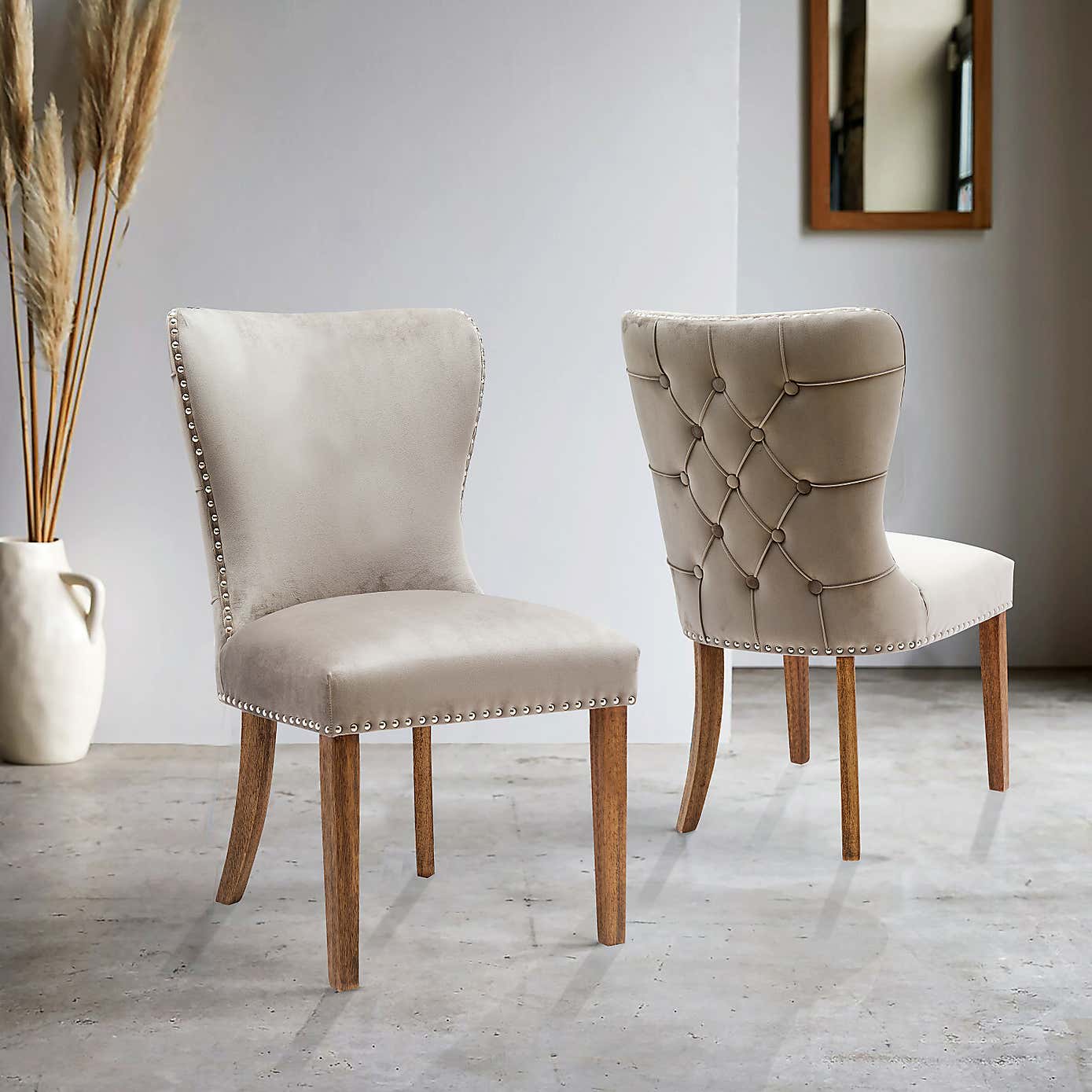Indus Valley Set of 2 Aone Dining Chairs