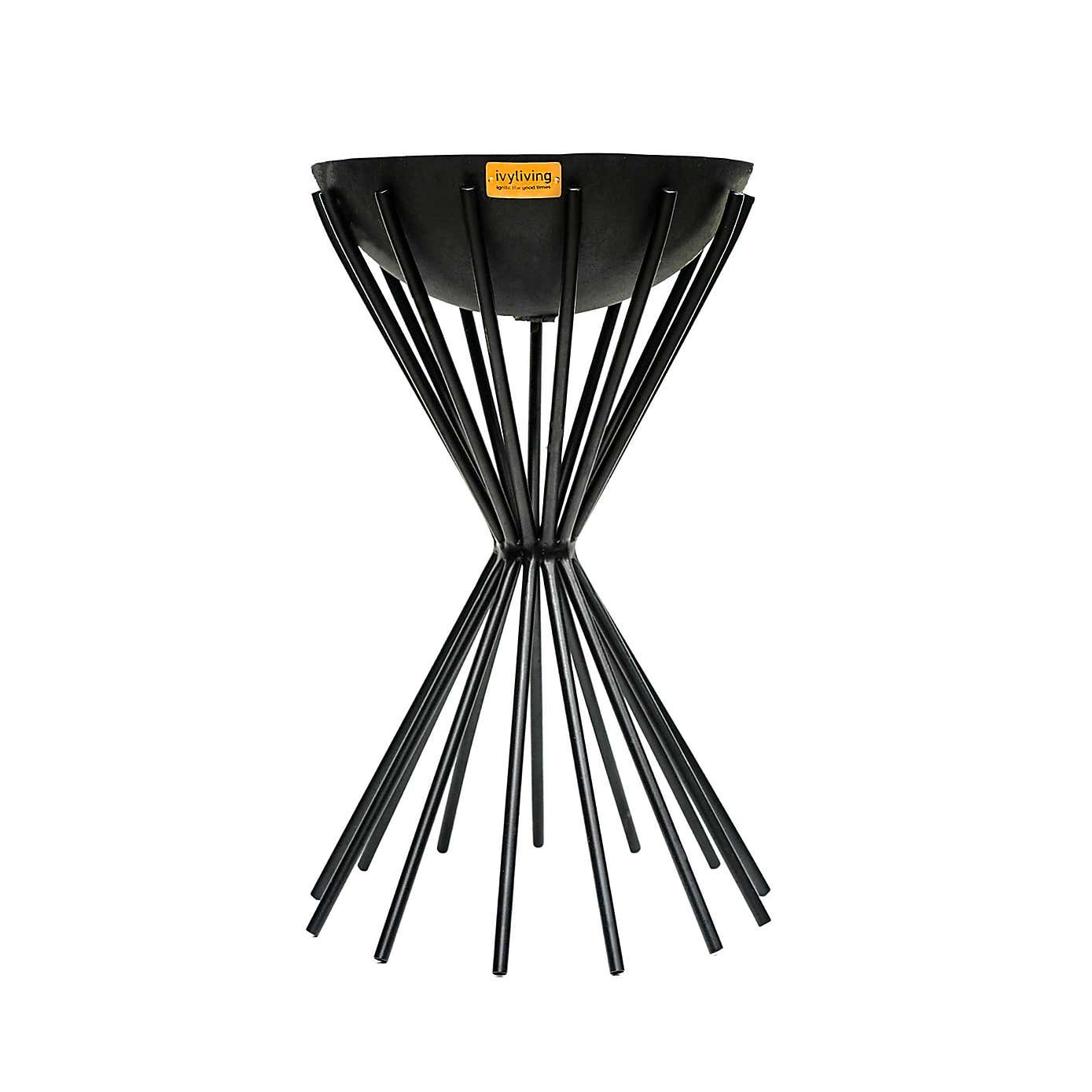 Ivyline Outdoor Tall Metal Dakota Fire Pit