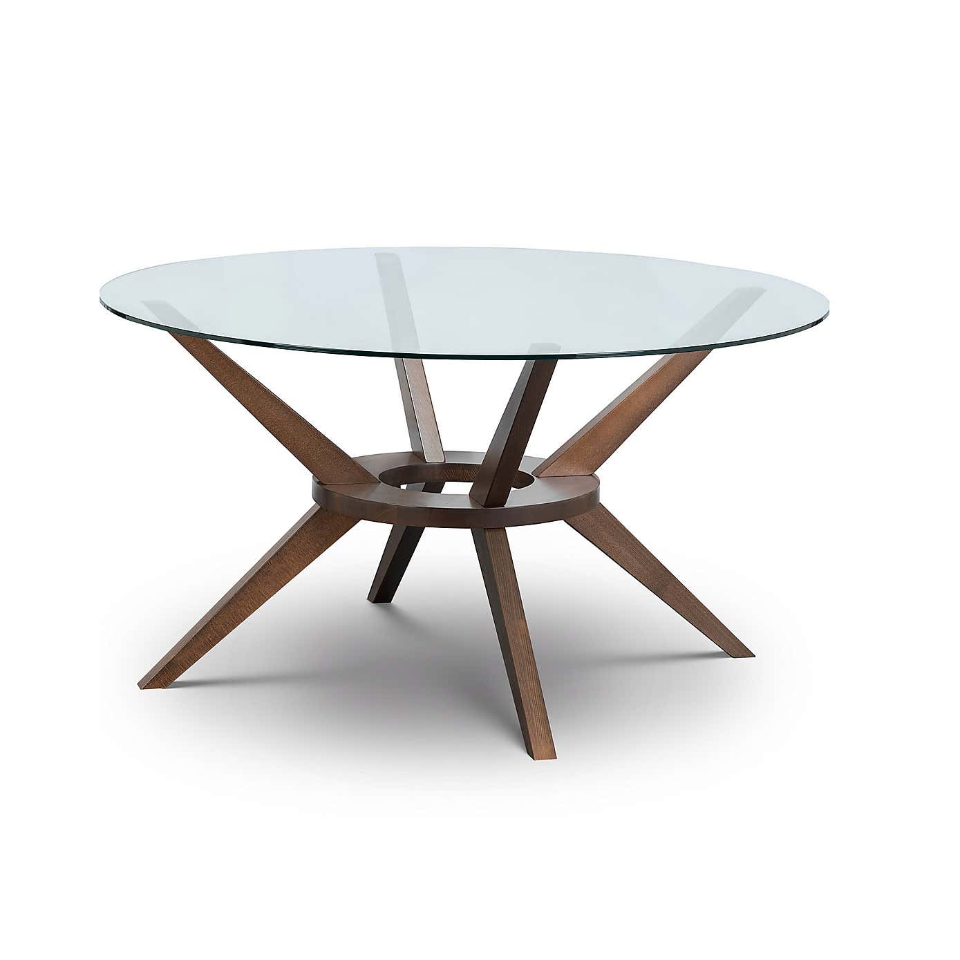 Chelsea Large Round Dining Table with 6 Madrid Dining Chairs