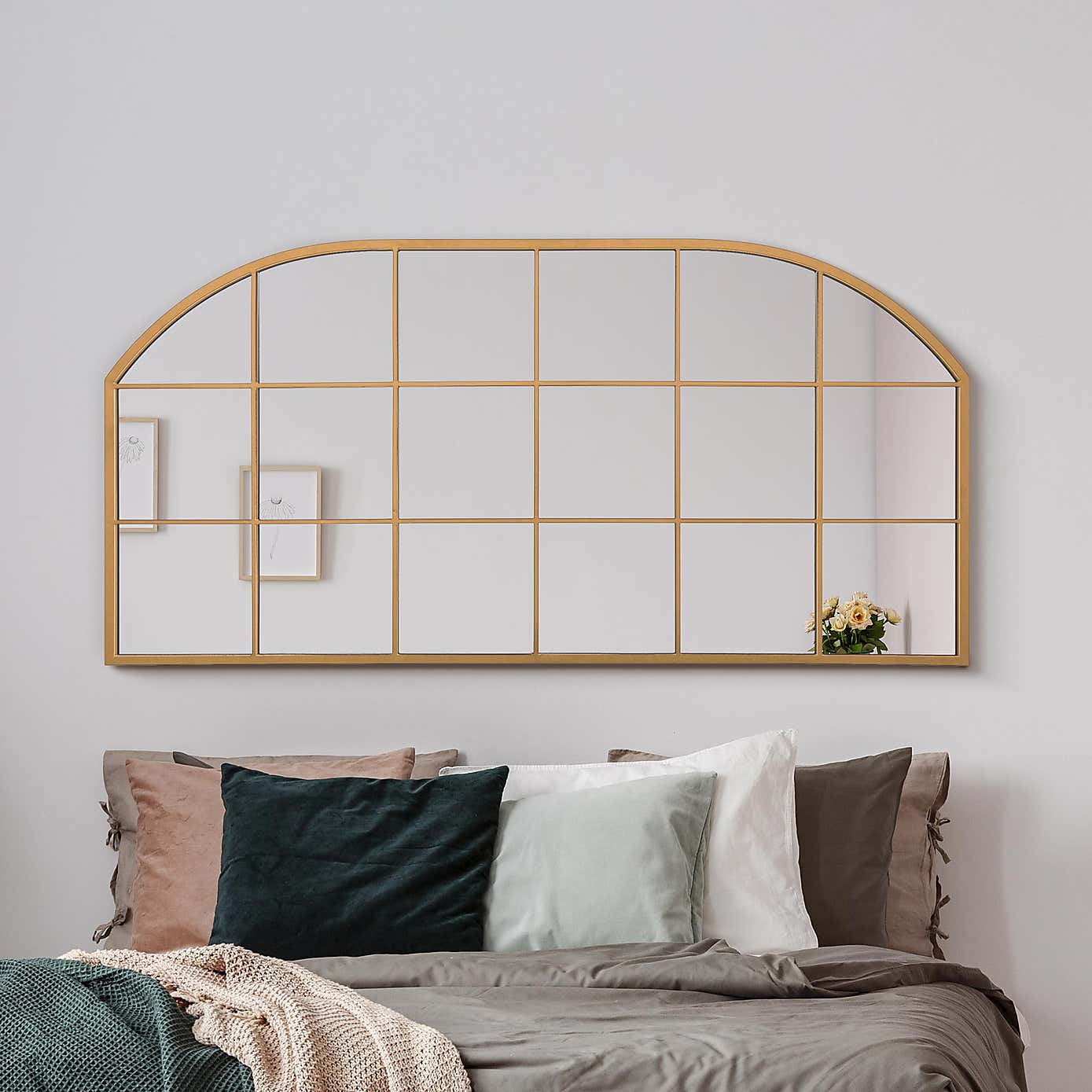 Arcus Window Arched Indoor Outdoor Wall Mirror