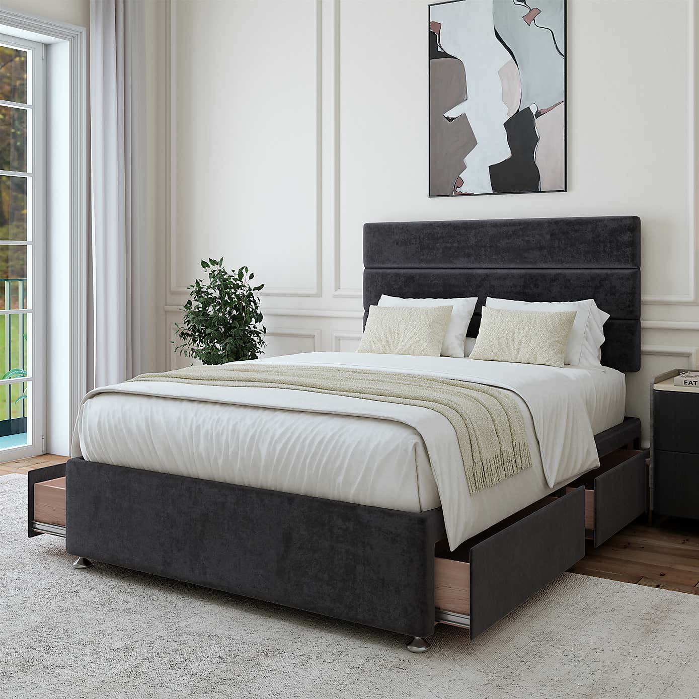 Bedmaster Plush Chenille Universal Divan Base