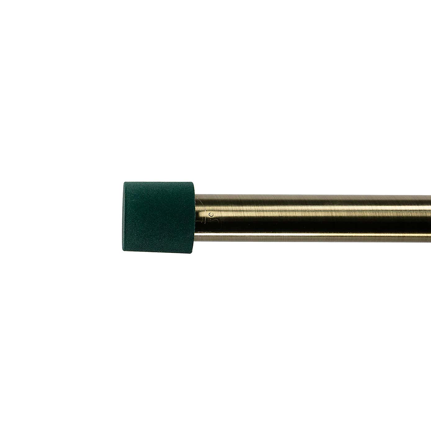 Bottle Green Velour Finial Pair
