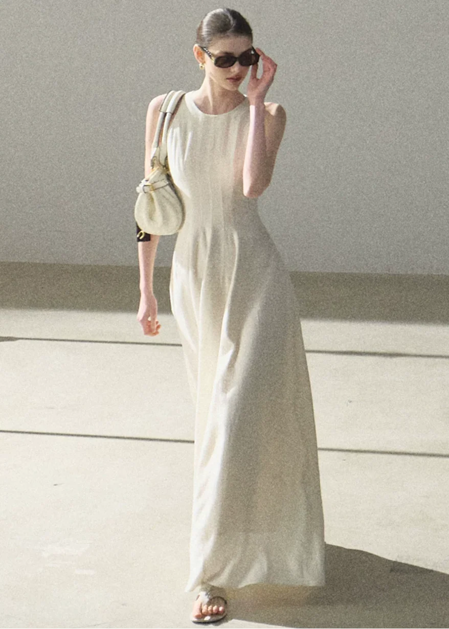 Flowing River Linen Dress