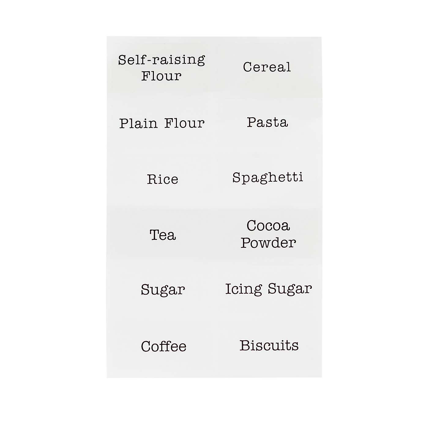 Kitchen Jar Labels