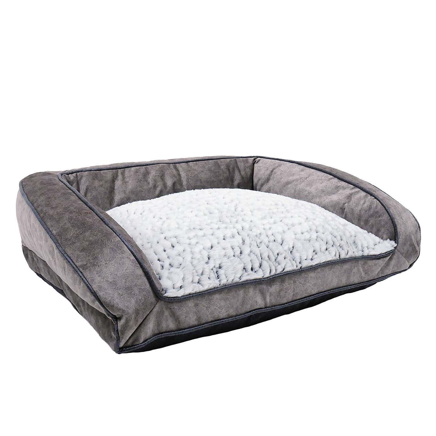 Rosewood Fleece Plush Pet Sofa