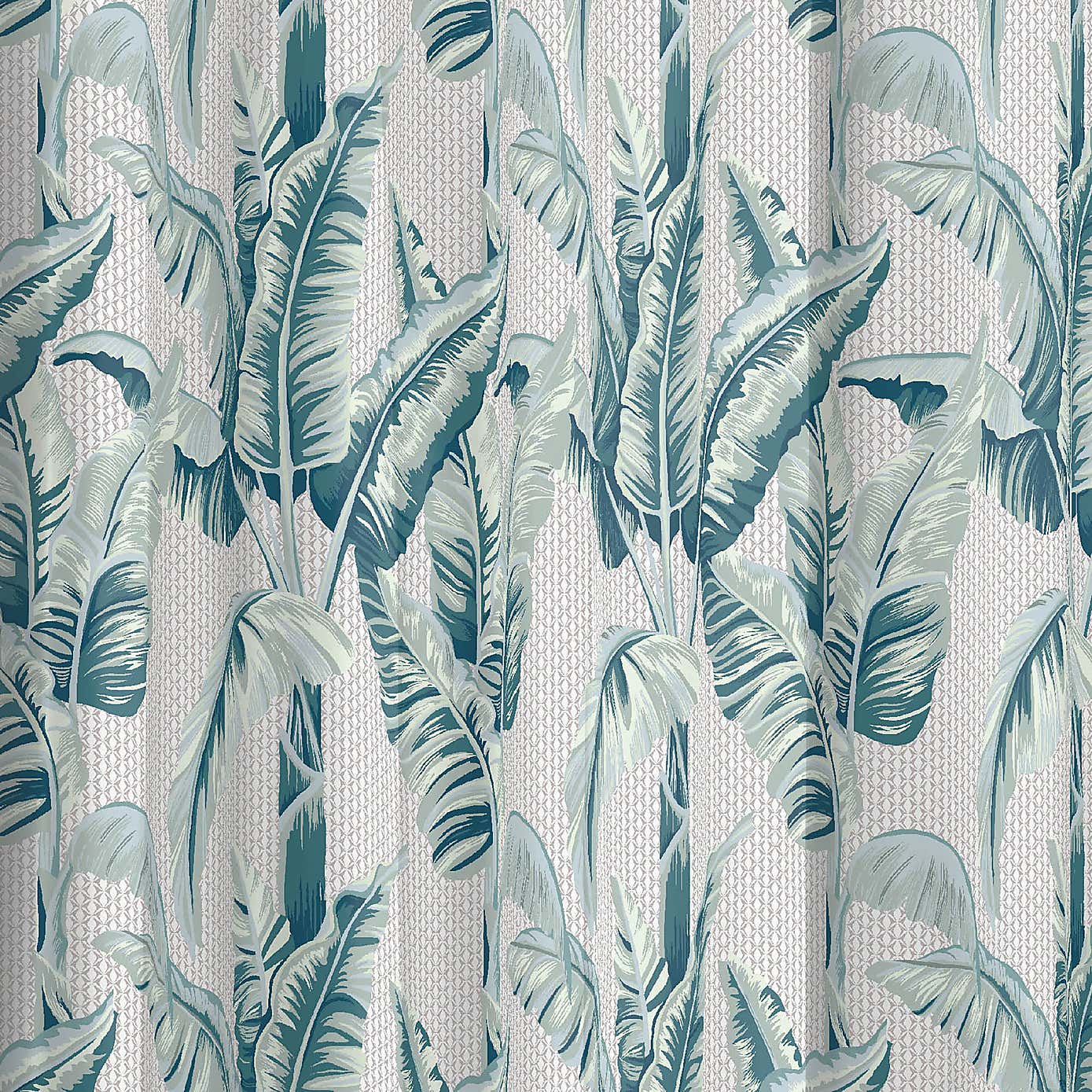 Green Banana Leaf Shower Curtain