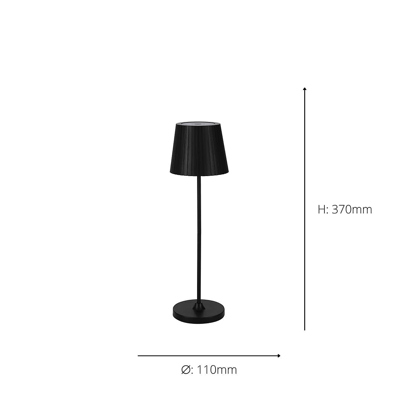 EGLO Cabozo Rechargeable Colour Changing LED Outdoor Table Lamp