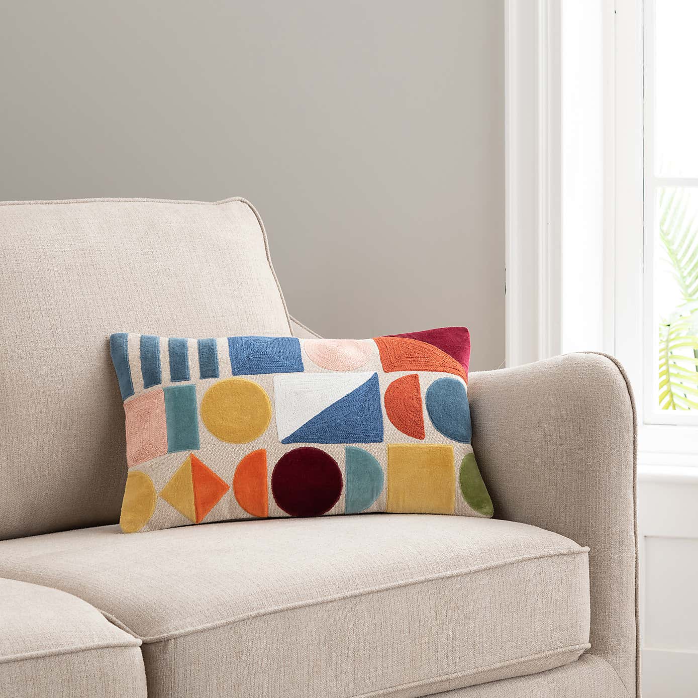 Circuit Embroidered Cushion