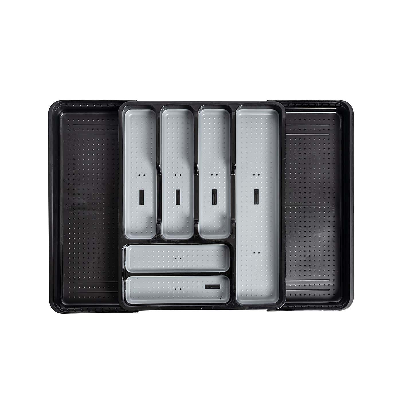 Addis Black & Grey Extendable Drawer Organiser
