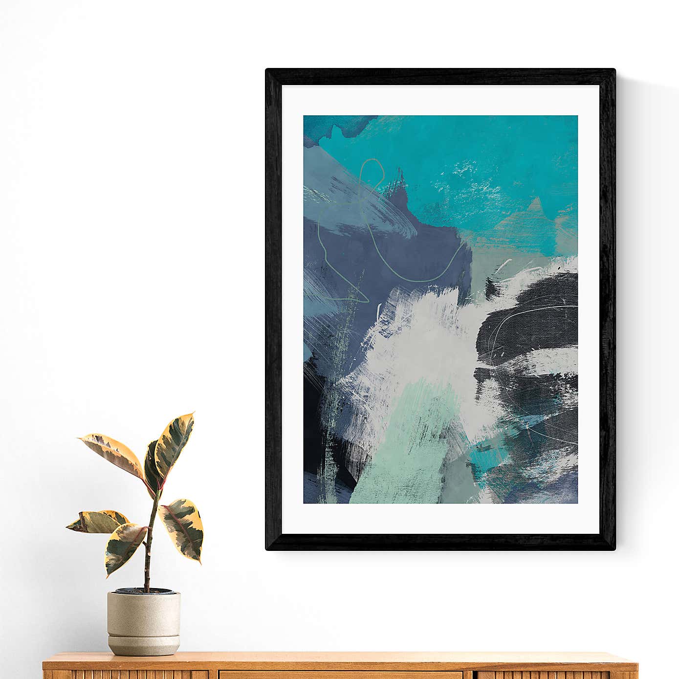 East End Prints Flood Waves by Ana Rut Bre Print