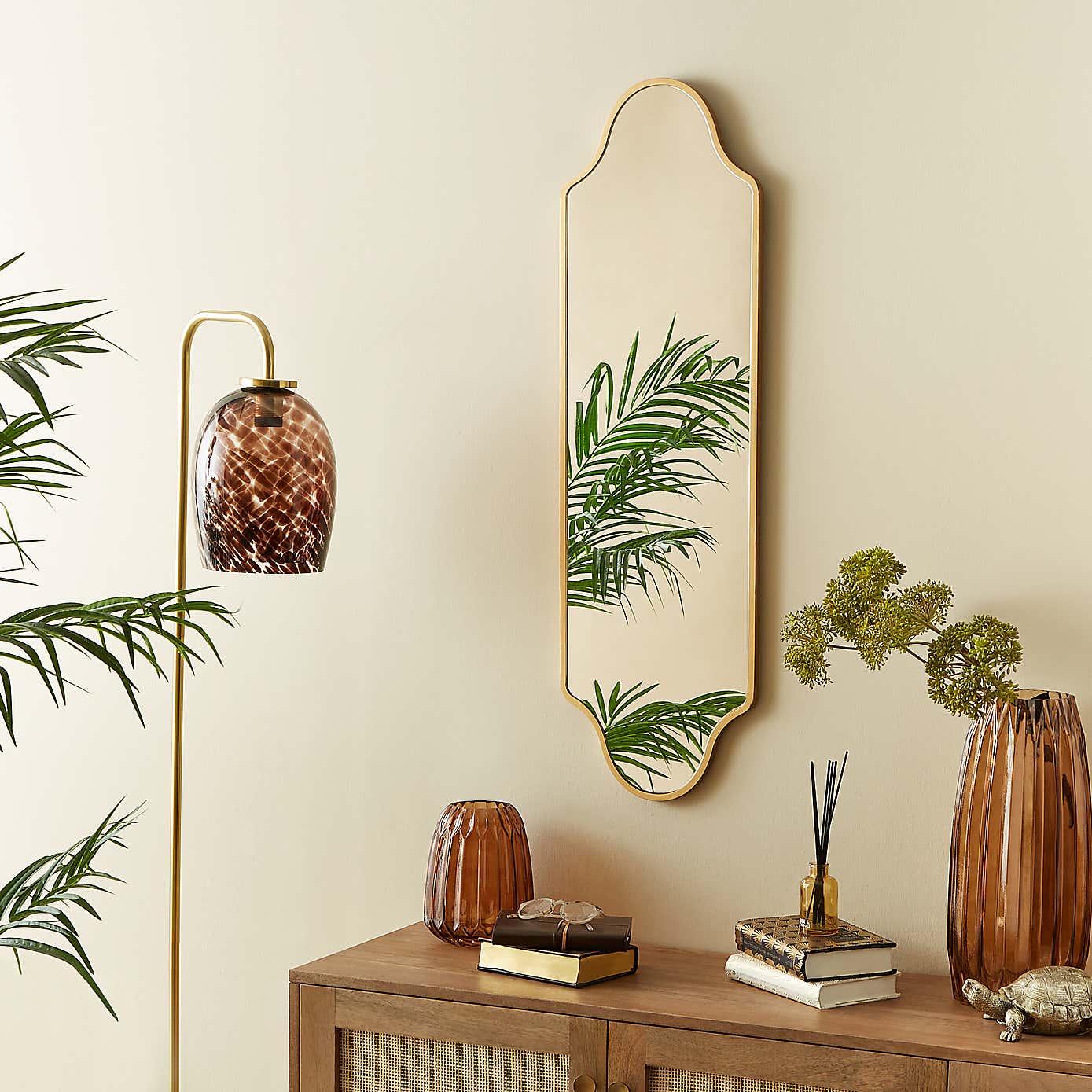 Moroccan Curved Full Length Wall Mirror
