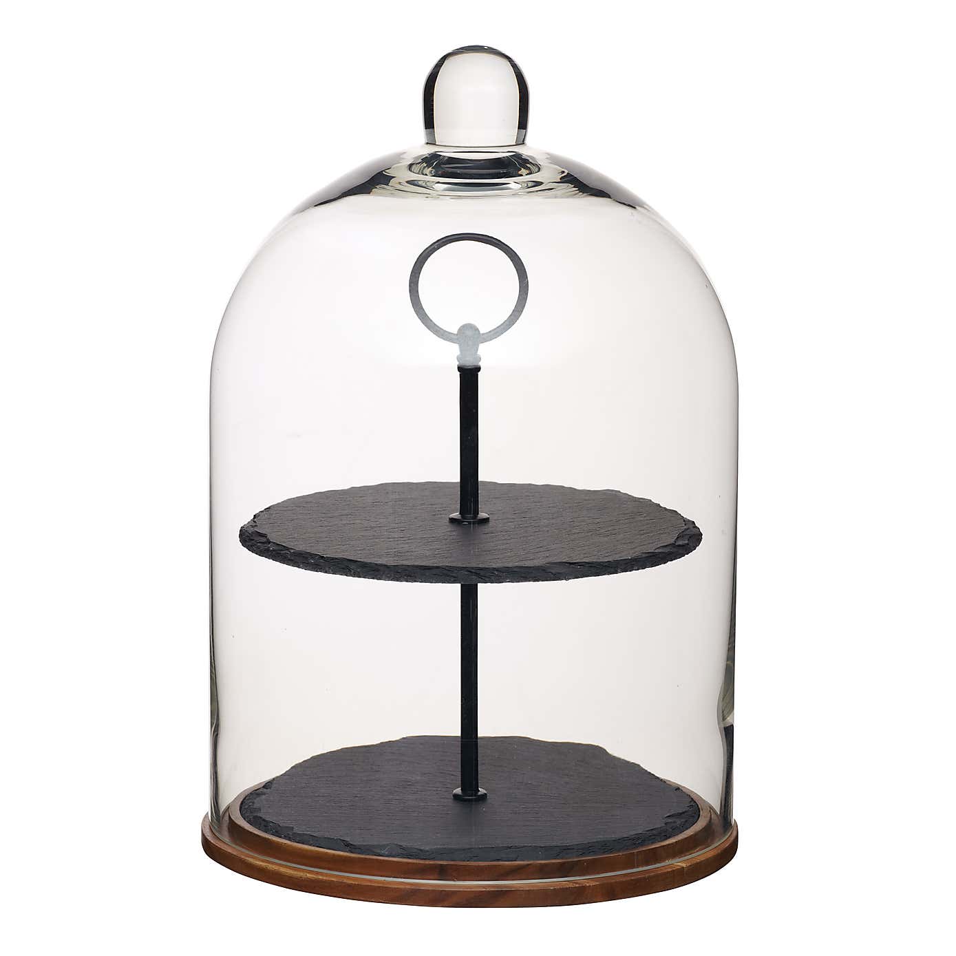 Artesà Two Tier Slate Domed Serving Set