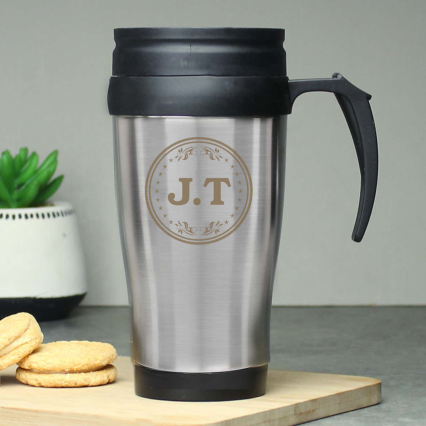 Personalised Monogram Travel Mug