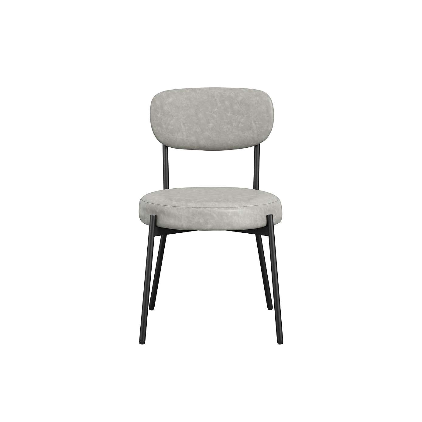 Smith Faux Leather Set of 2 Dining Chairs
