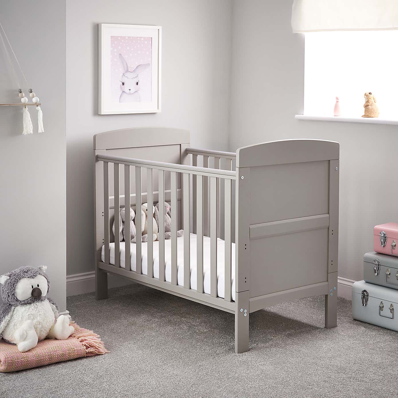 OBaby Grace Mini Cot Bed, Pine