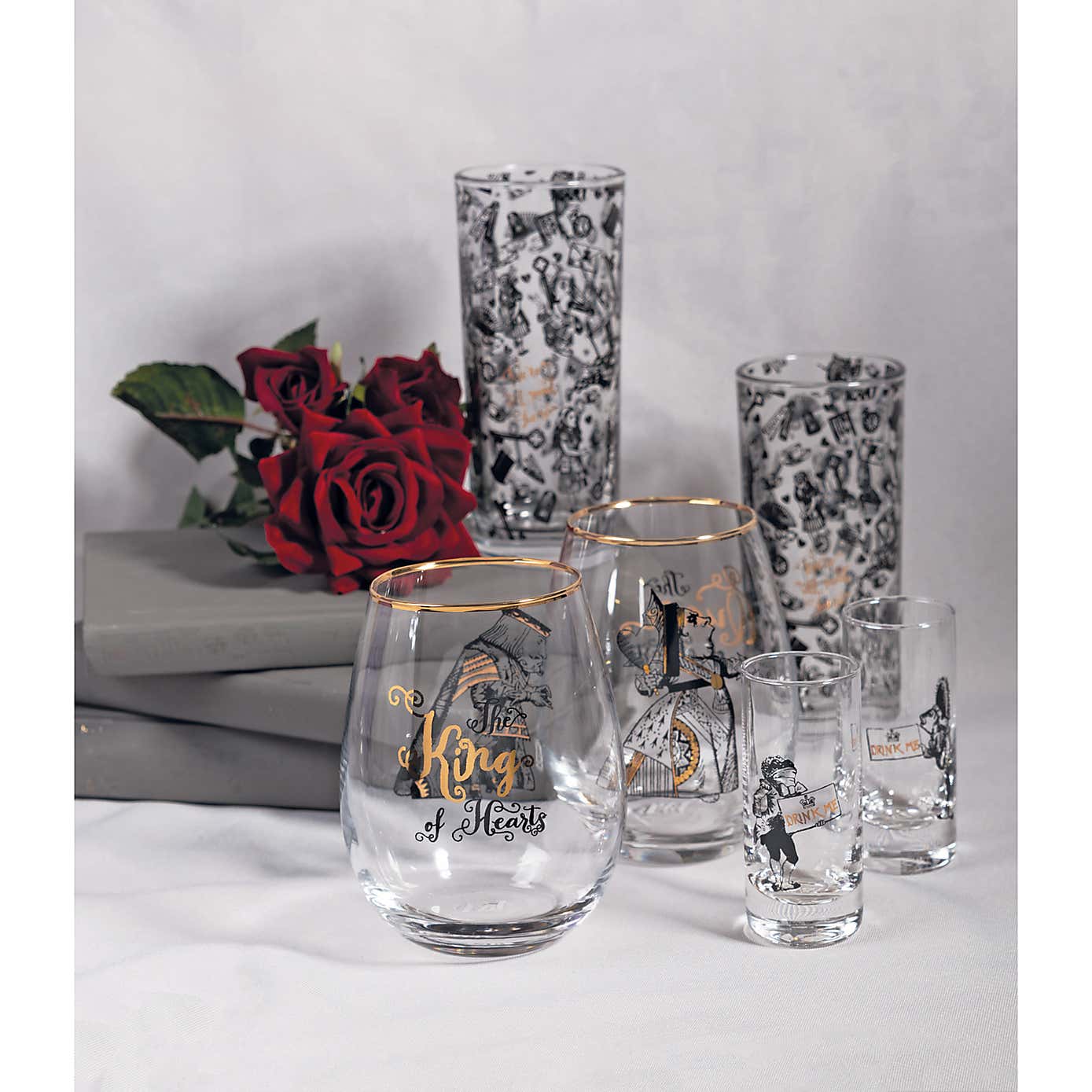 Alice in Wonderland Set of 2 Tumblers